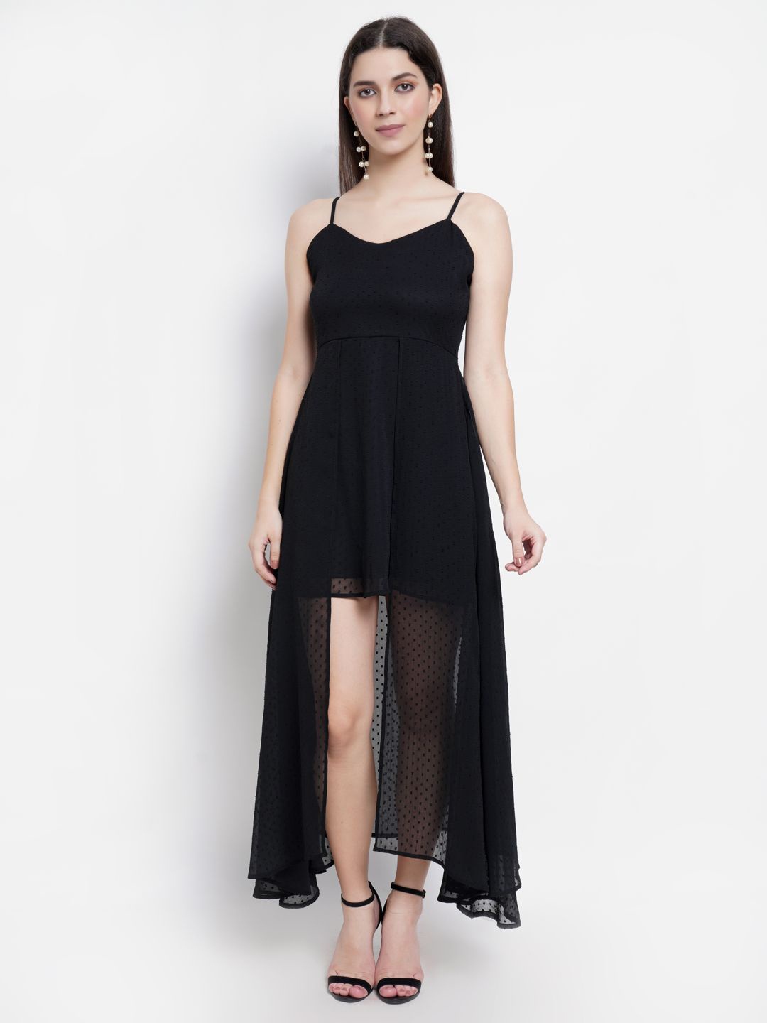 

DODO & MOA Georgette Maxi Dress, Black