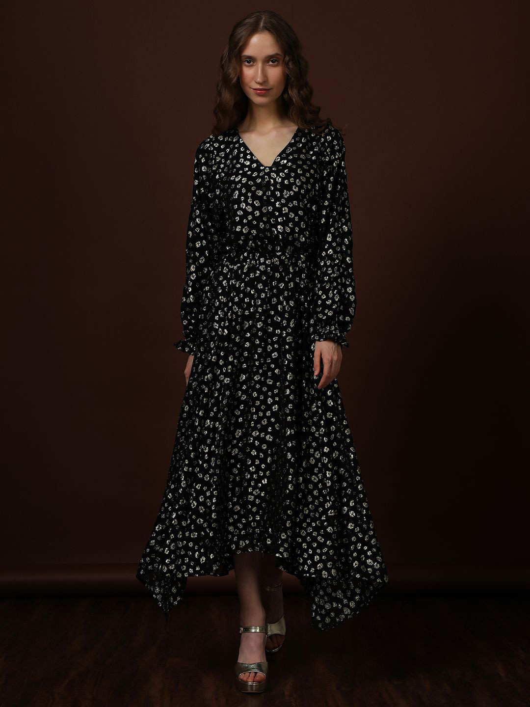 

Vero Moda Bishop Sleeve Fit & Flare Maxi Dress, Black