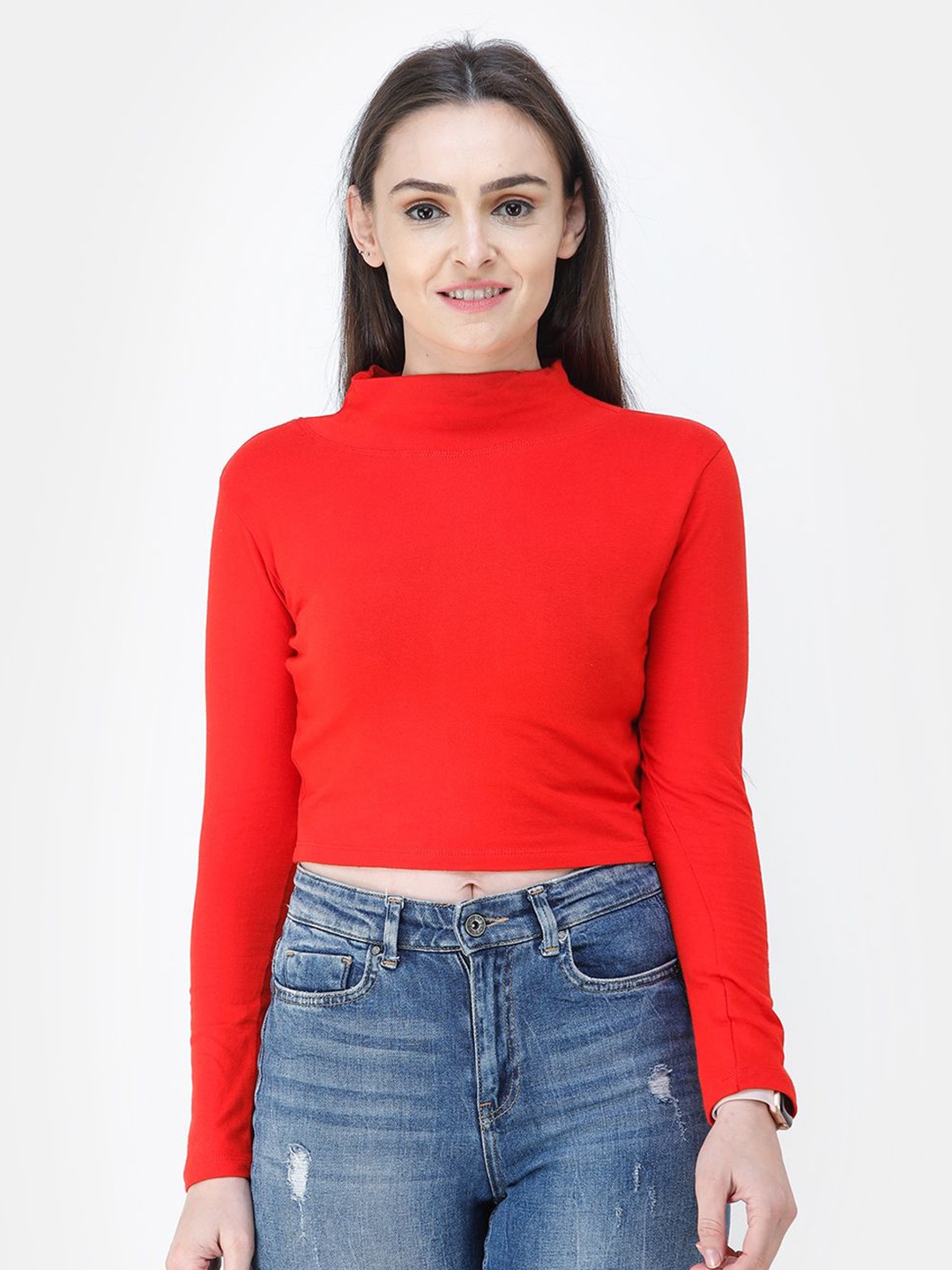 

SCORPIUS Crop Top, Red