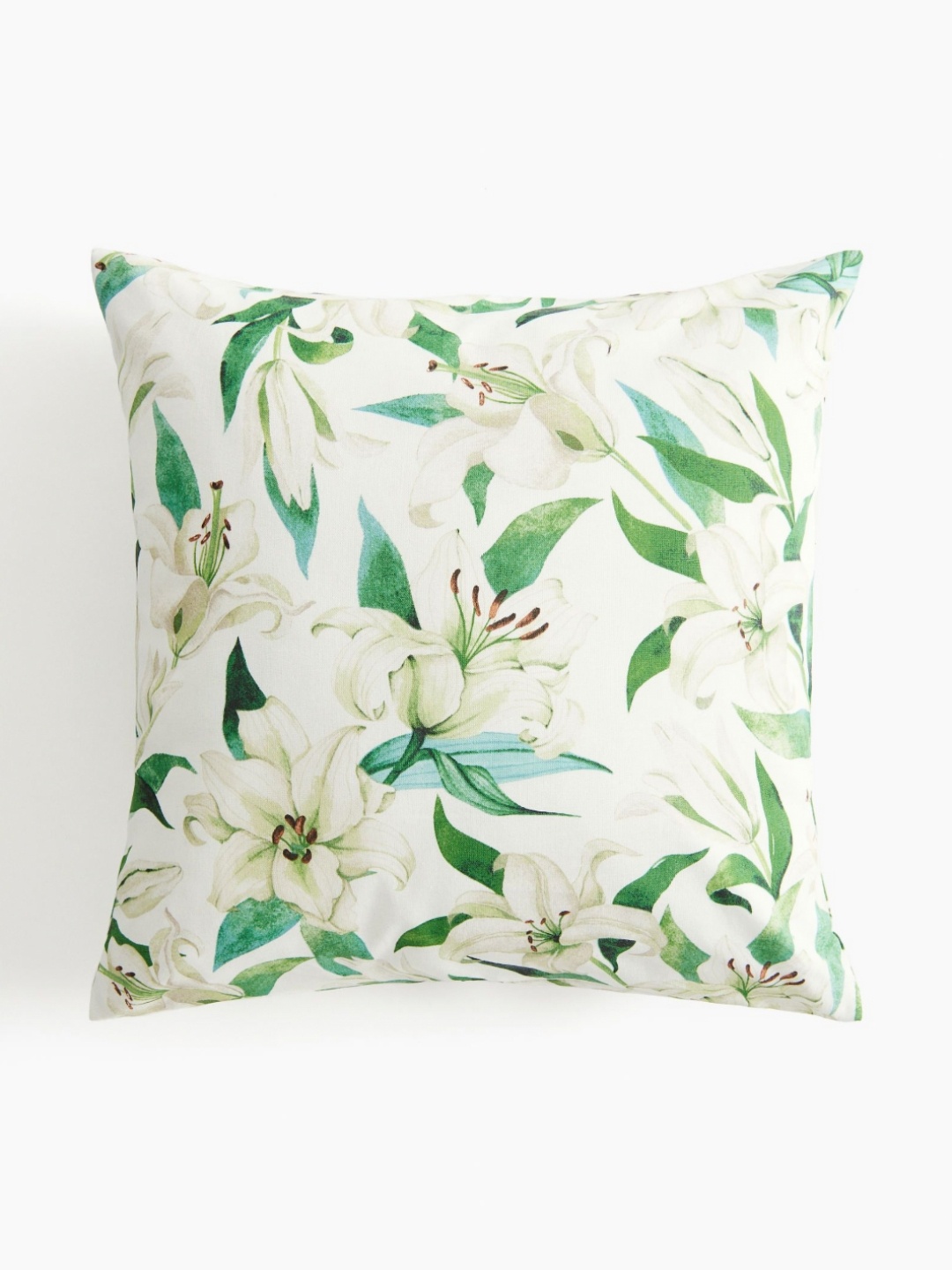 

H&M White & Green Patterned Cotton Cushion Cover