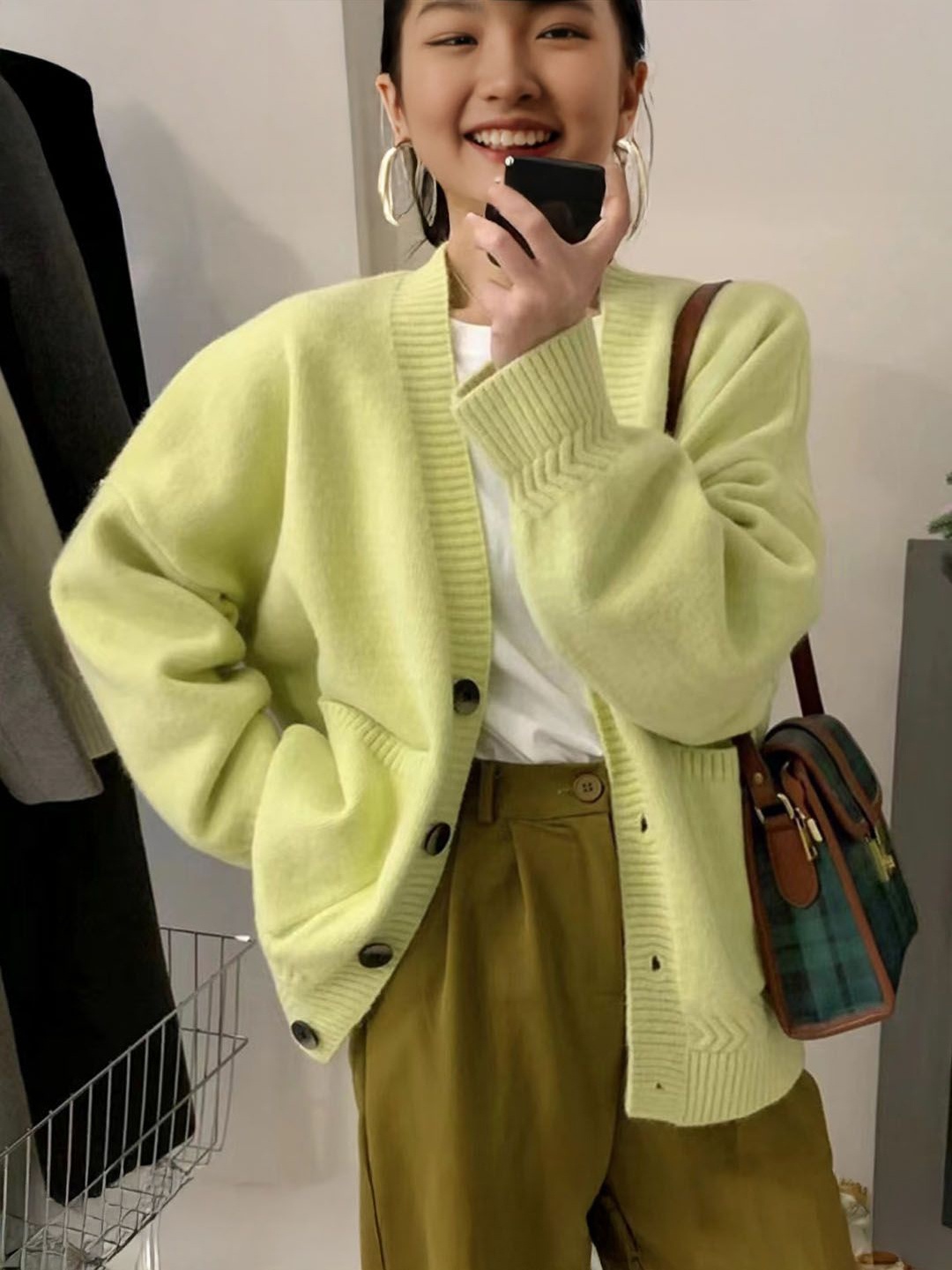 

StyleCast Women Woollen Cardigan, Yellow