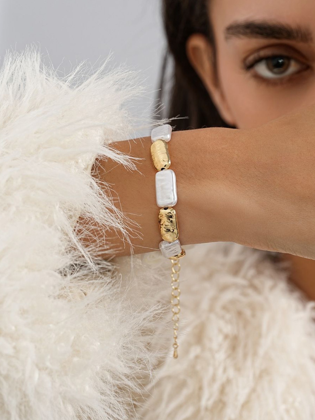 Just Lil Things Women Link Bracelet, Gold