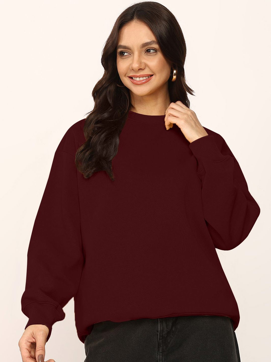 

DressBerry Women Sweatshirt, Maroon