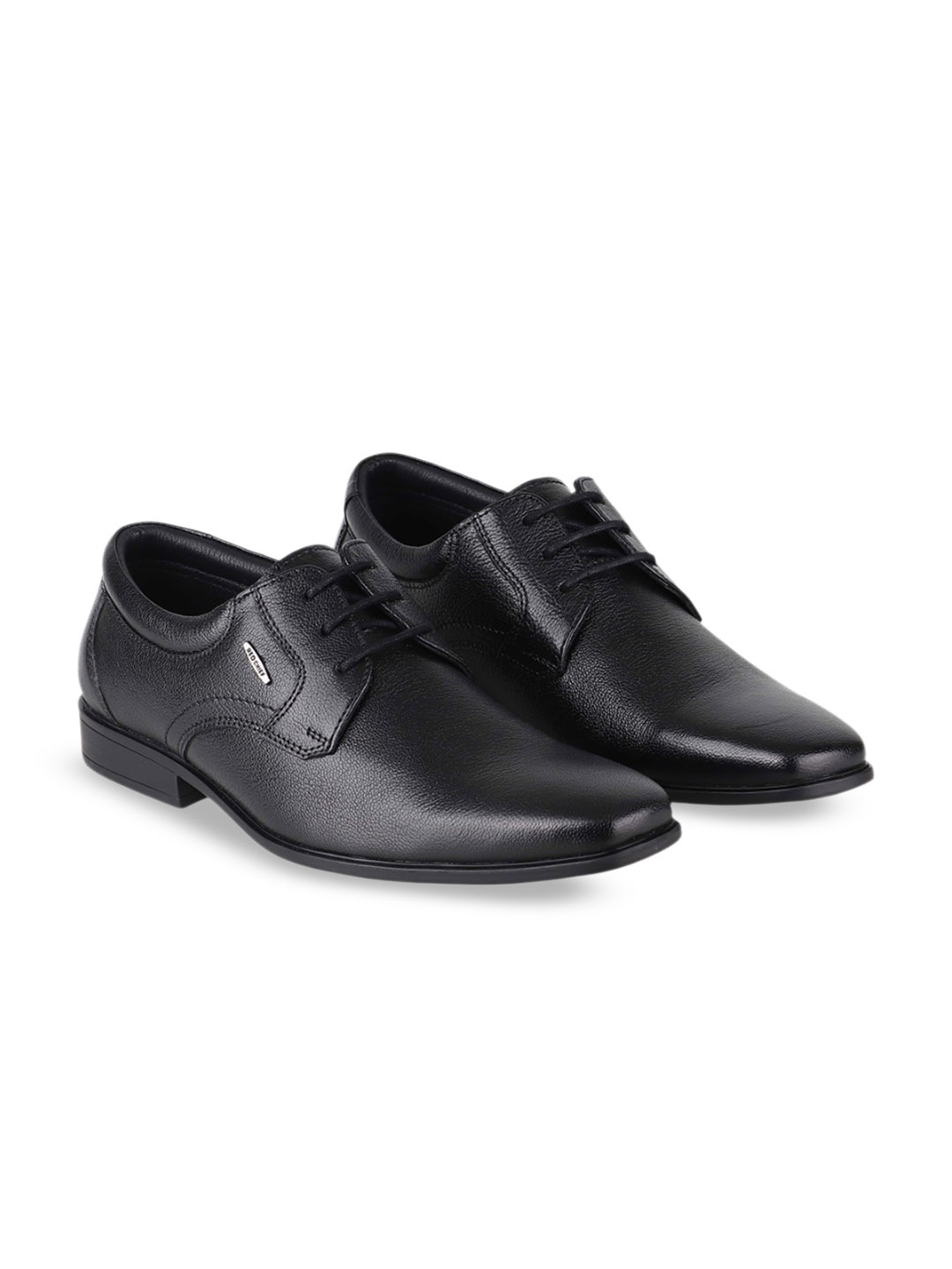 

Red Chief Men Lace-Up Leather Derbys Formal Shoes, Black