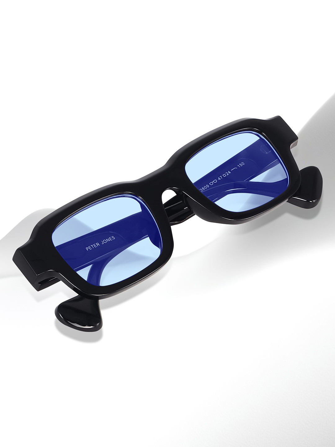

Peter Jones Eyewear Unisex Square Sunglasses with UV Protected Lens, Blue