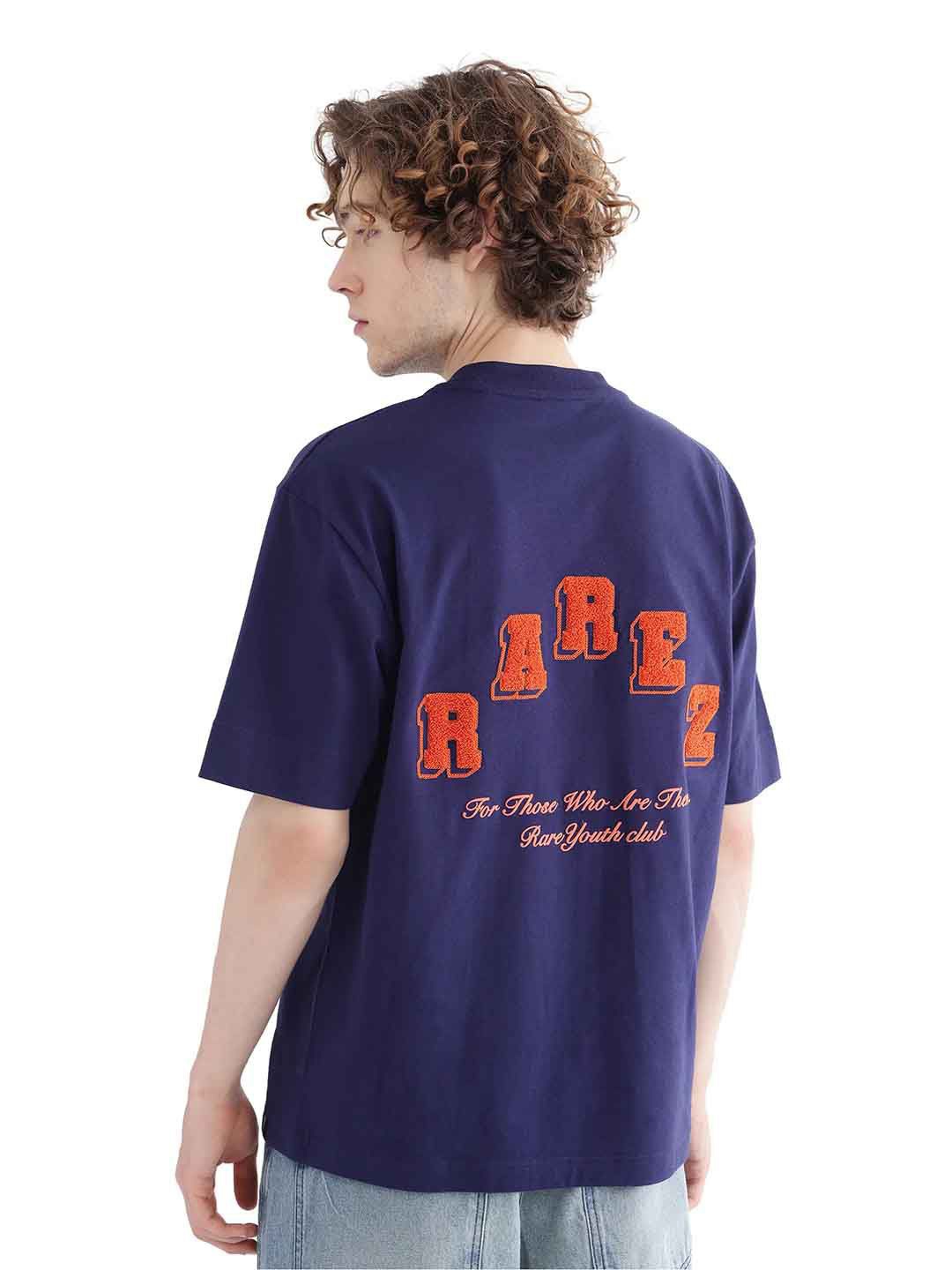 

RARE RABBIT Men Printed T-shirt, Blue