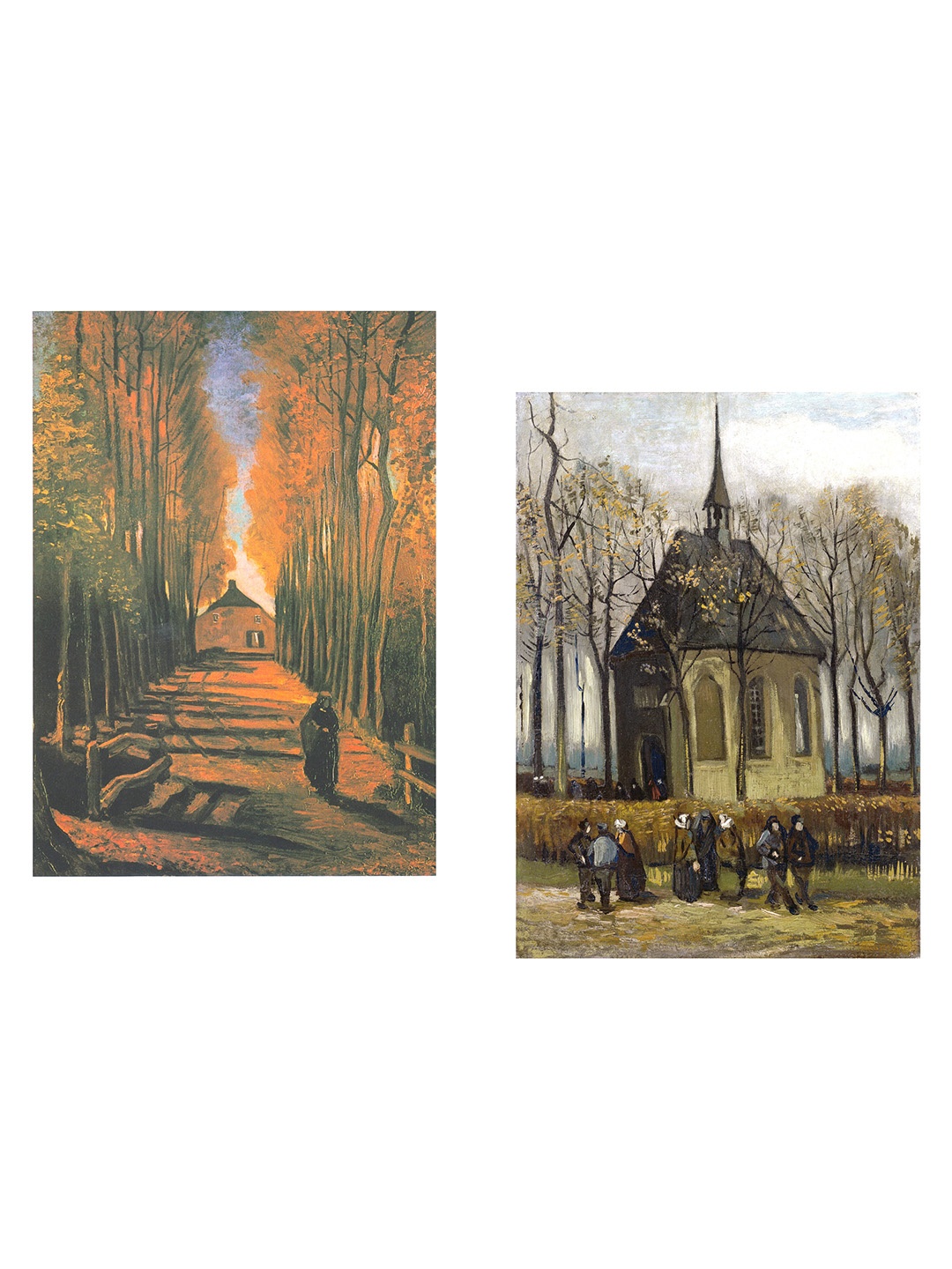 

Adventures India Green & Orange 2 Pieces Wooden Paintings Wall Art