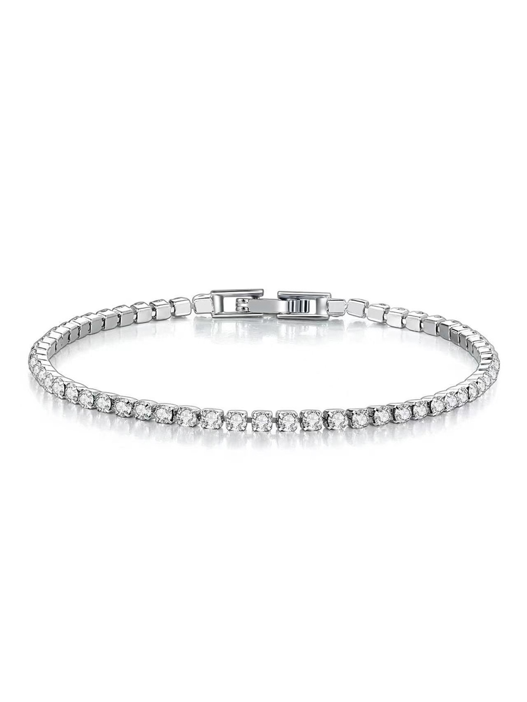 

Just Lil Things Stone Studded Wraparound Bracelet, Silver