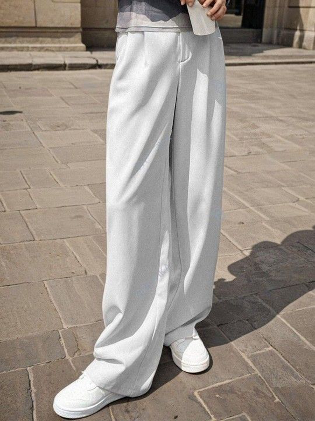

StyleCast Women Regular Fit Mid-Rise Trouser, White