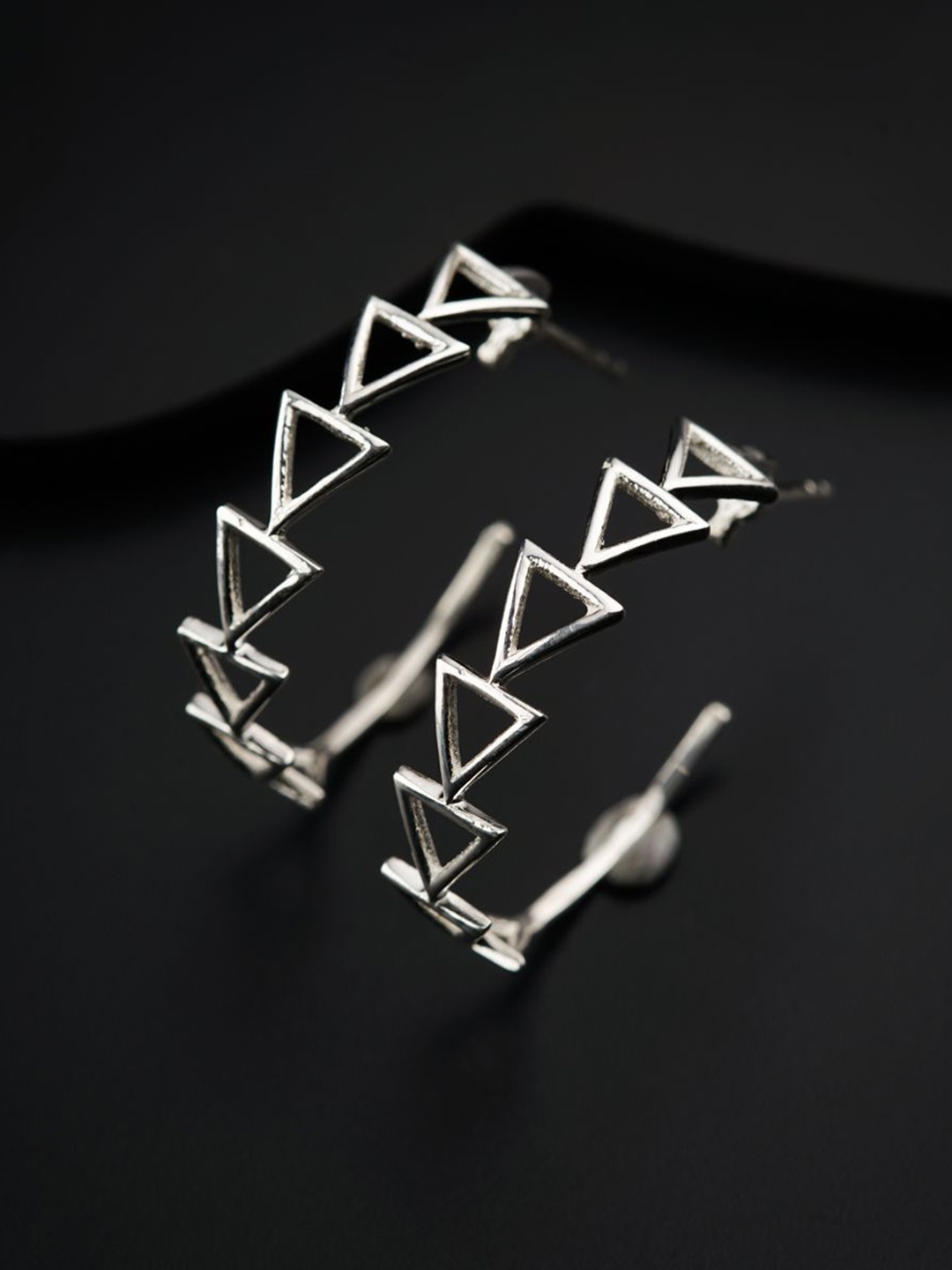 

House of Aadyaa Classic Drop Earrings, Silver