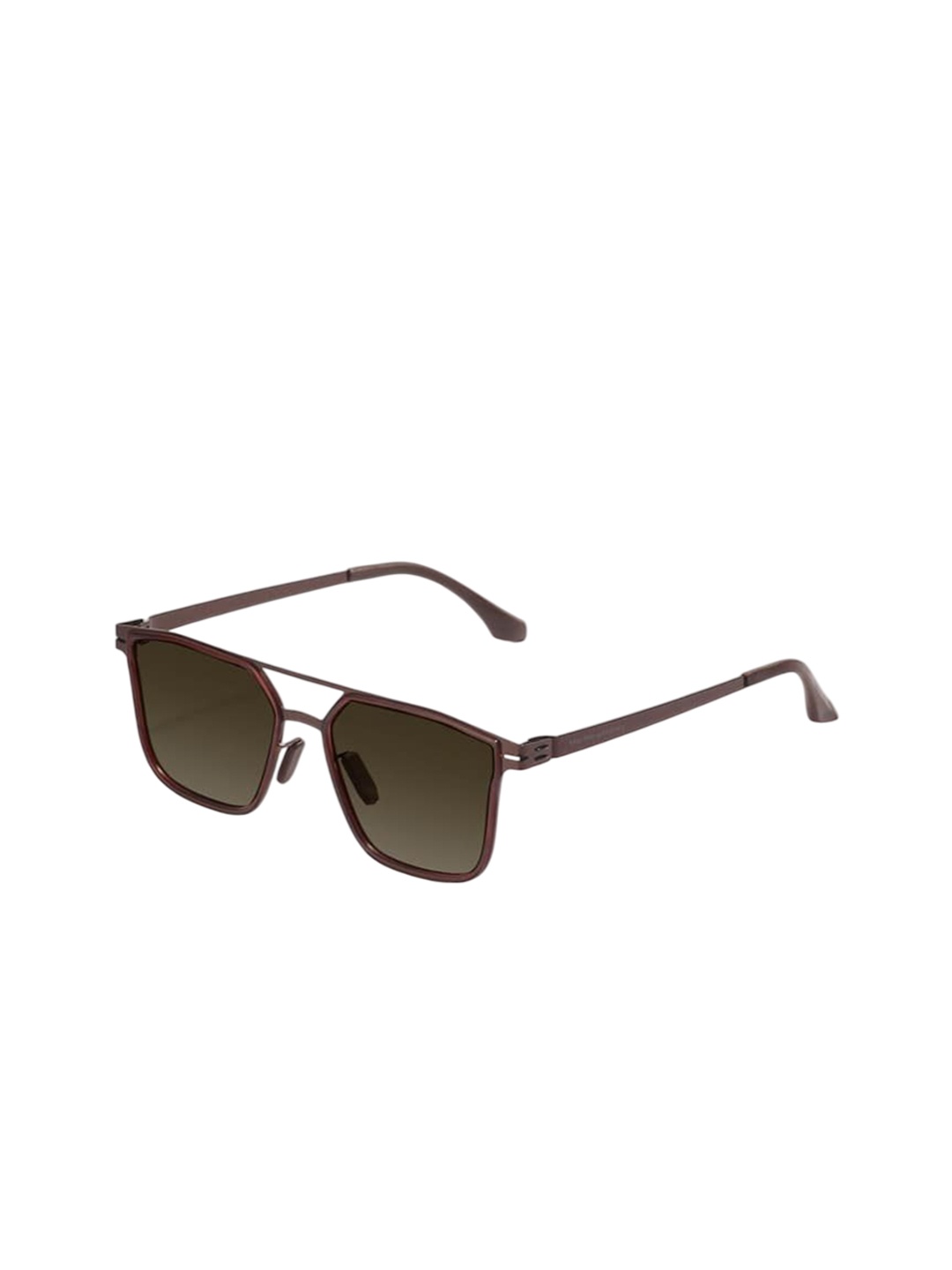 

SAM & MARSHALL Unisex Square Sunglasses with Polarised and UV Protected Lens, Brown