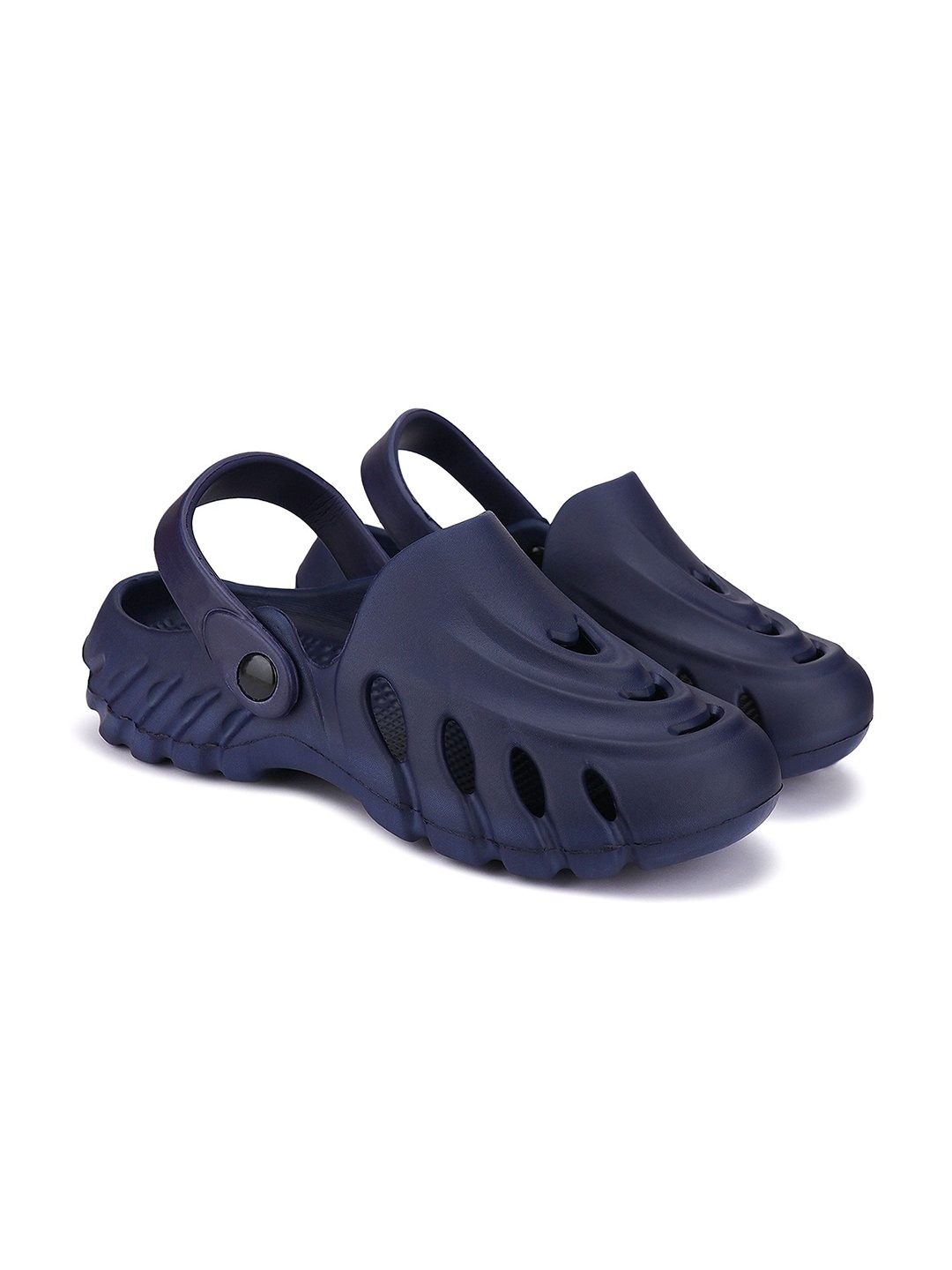 

BERSACHE Men Round Toe Slip-On Flats, Blue