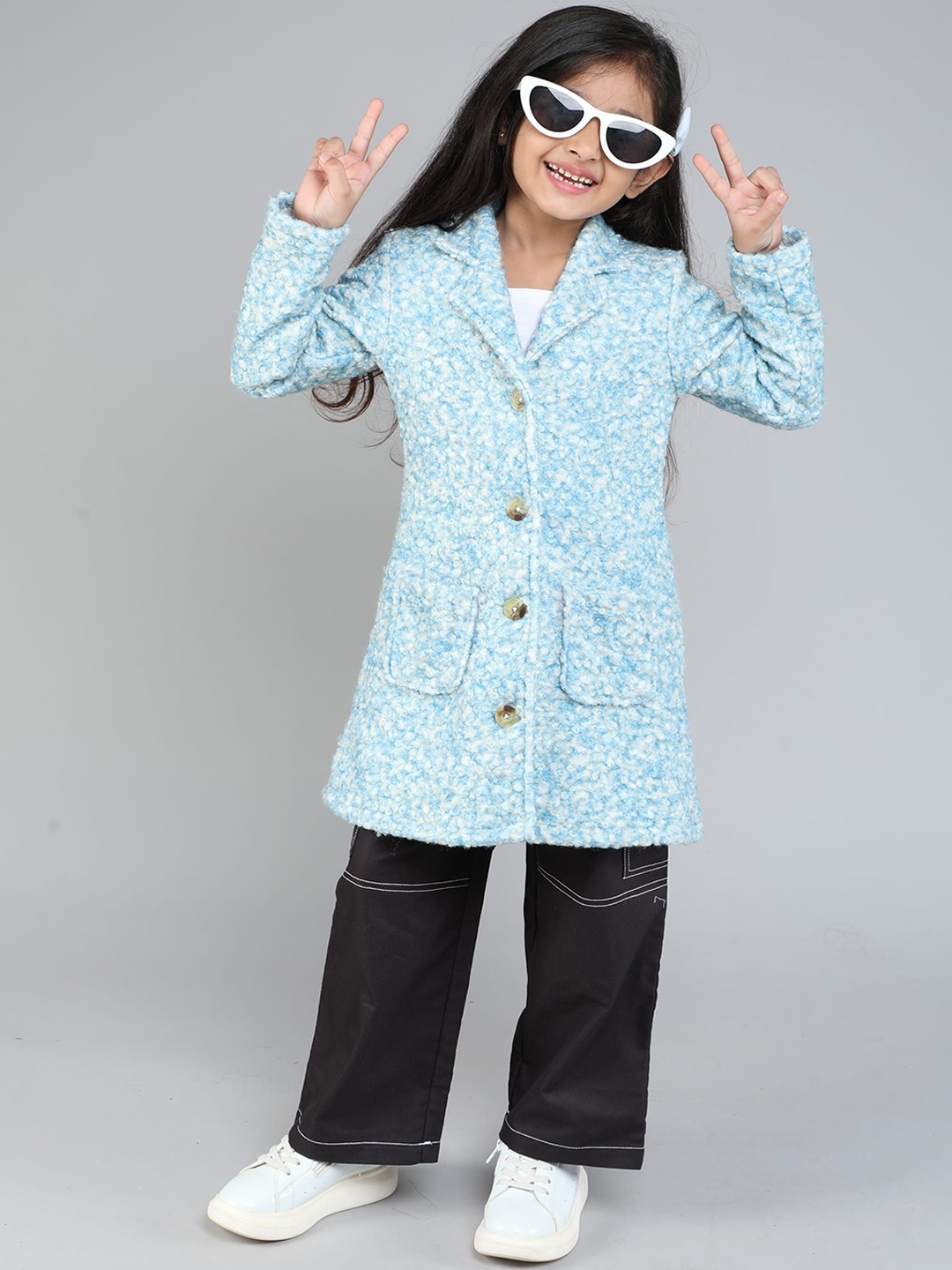 

taffykids Girls Polycotton Tailored Jacket, Blue