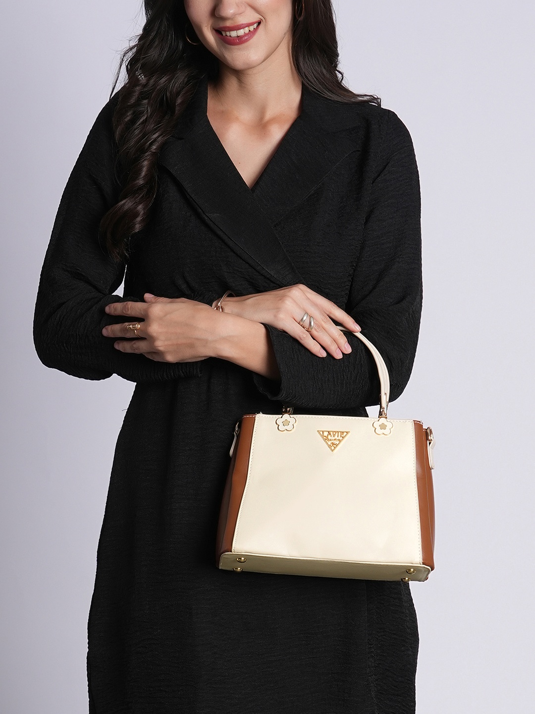 

LAVIE Signature Women Lancaster Satchel Handbag, Off white