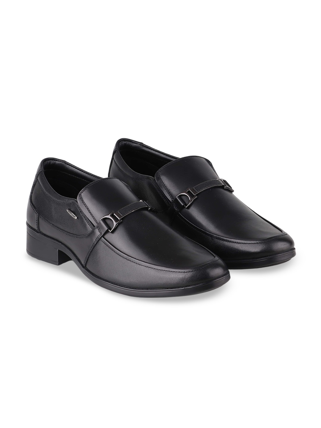 

Red Chief Men Leather Slip-Ons Formal Shoes, Black