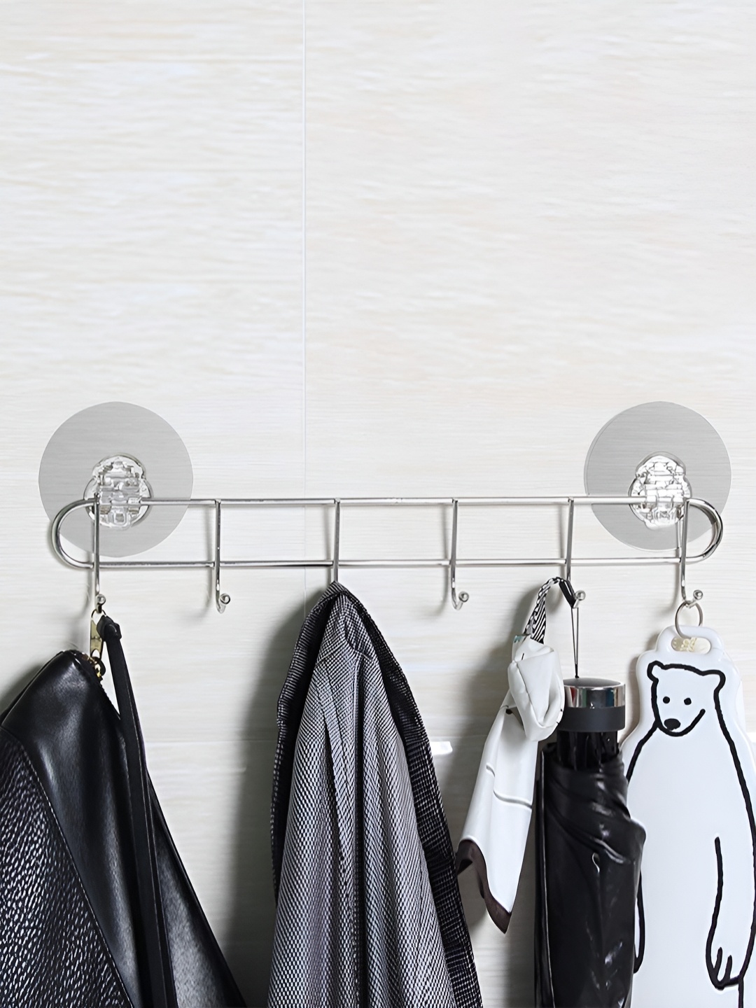

HOKIPO Silver Toned Wall Adhesive Hook