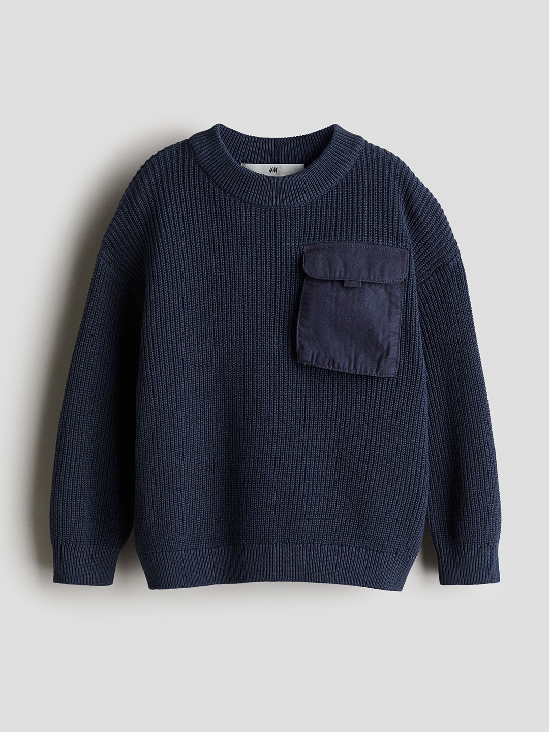 

H&M Flap-Pocket Jumper, Blue