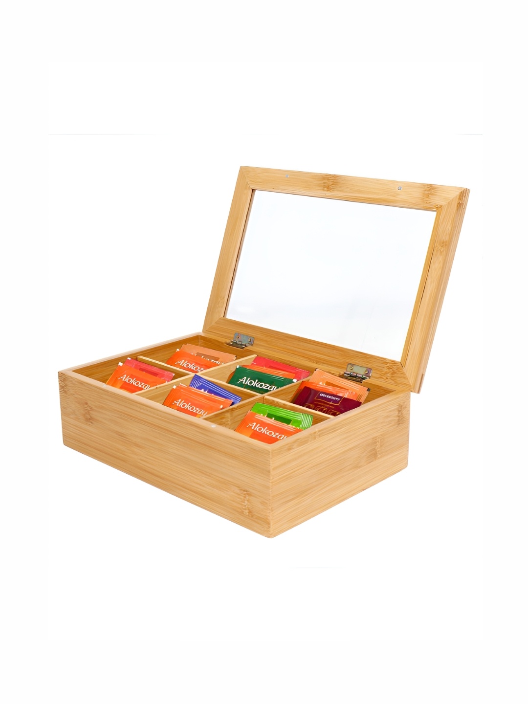 

HOKIPO Brown & Transparent Super Strong Desk Organiser