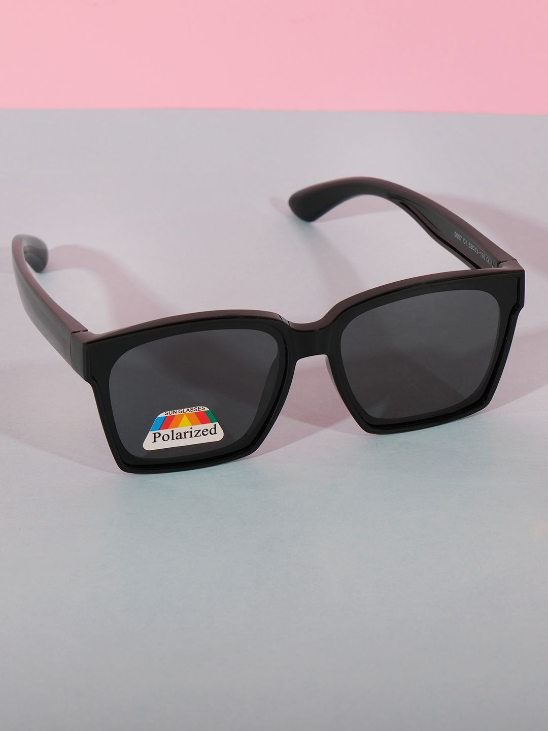 

DukieKooky Unisex Kids Square Sunglasses with UV Protected Lens, Black