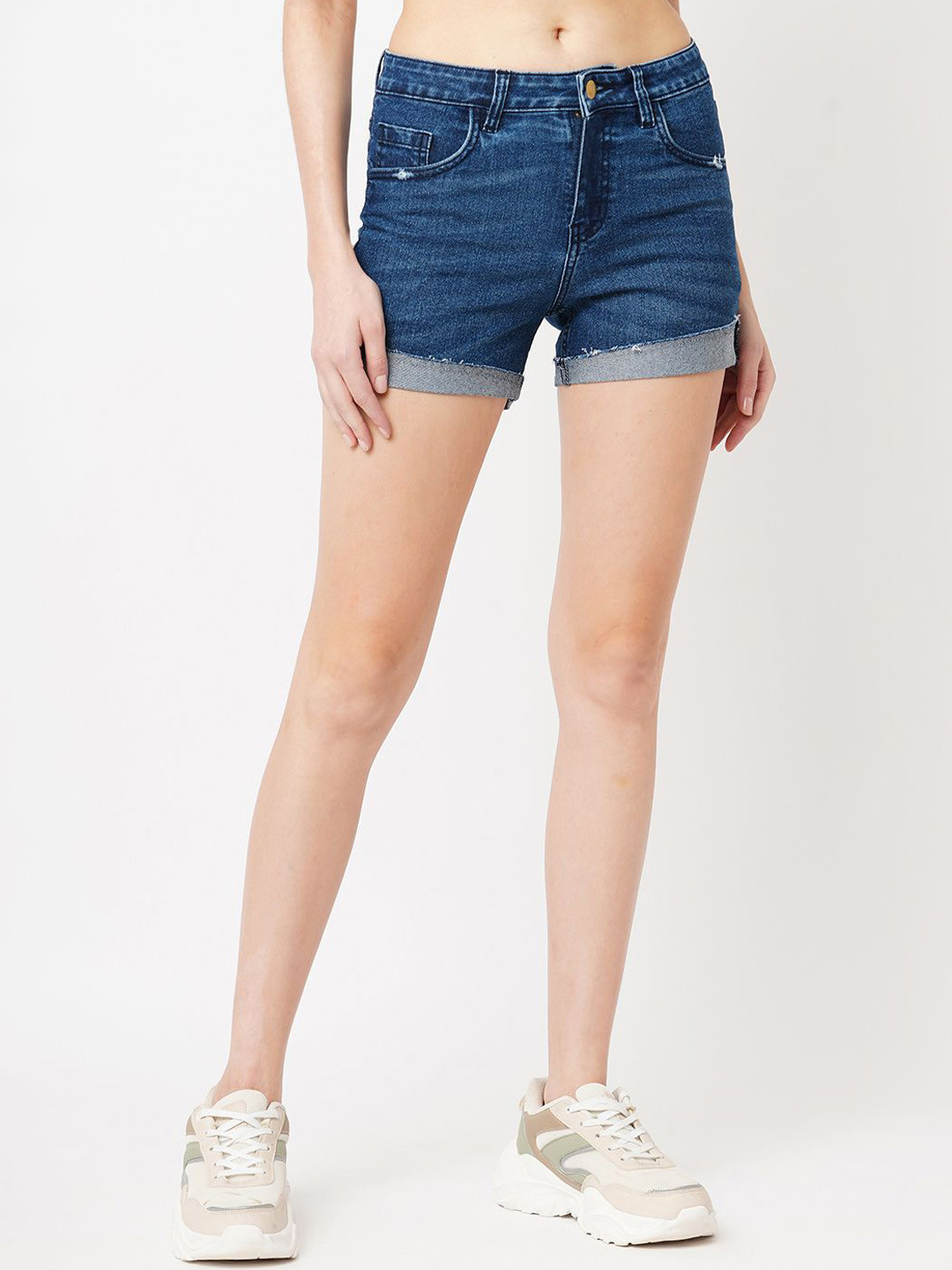 

GUTI Women Outdoor Denim Shorts, Blue