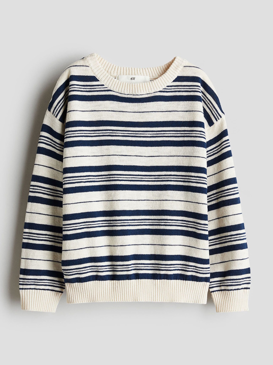 

H&M Loose-fit cotton jumper, White