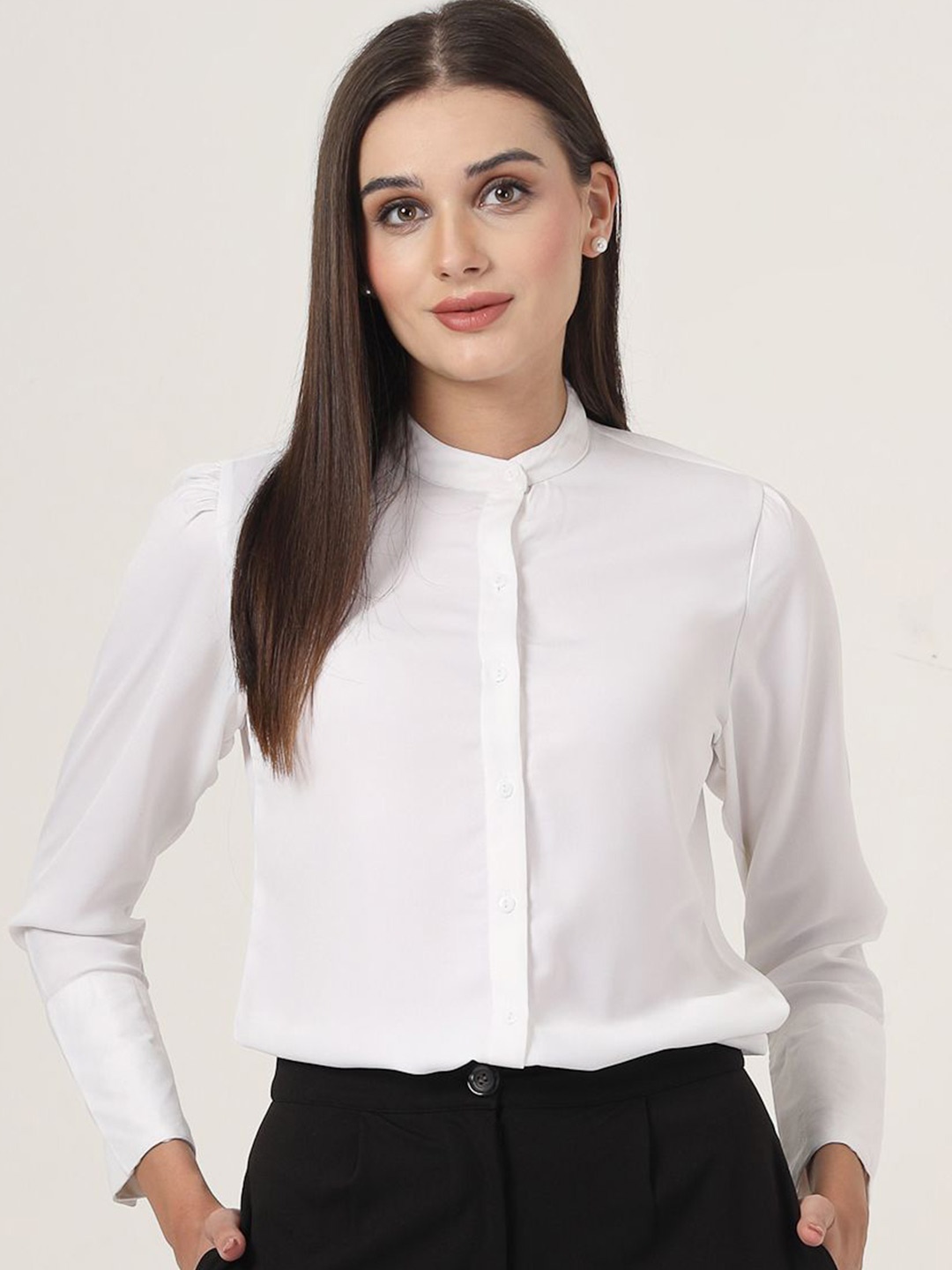 

Style Quotient Women Smart Opaque Formal Shirt, White