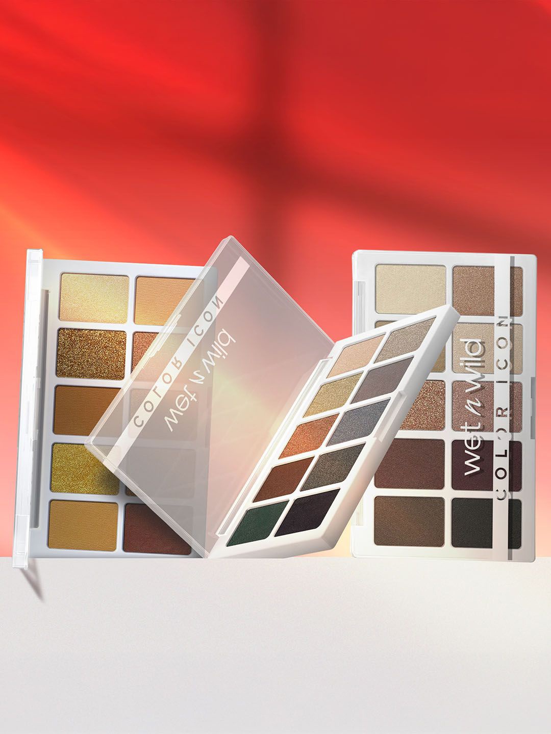 

Wet n Wild Set Of 3 Color Icon 10 Eyeshadow Palette - 12 g Each, Multi