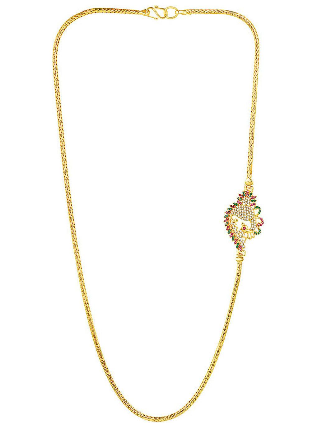 

Peora Gold-Plated Cubic Zirconia Studded Minimal Chain