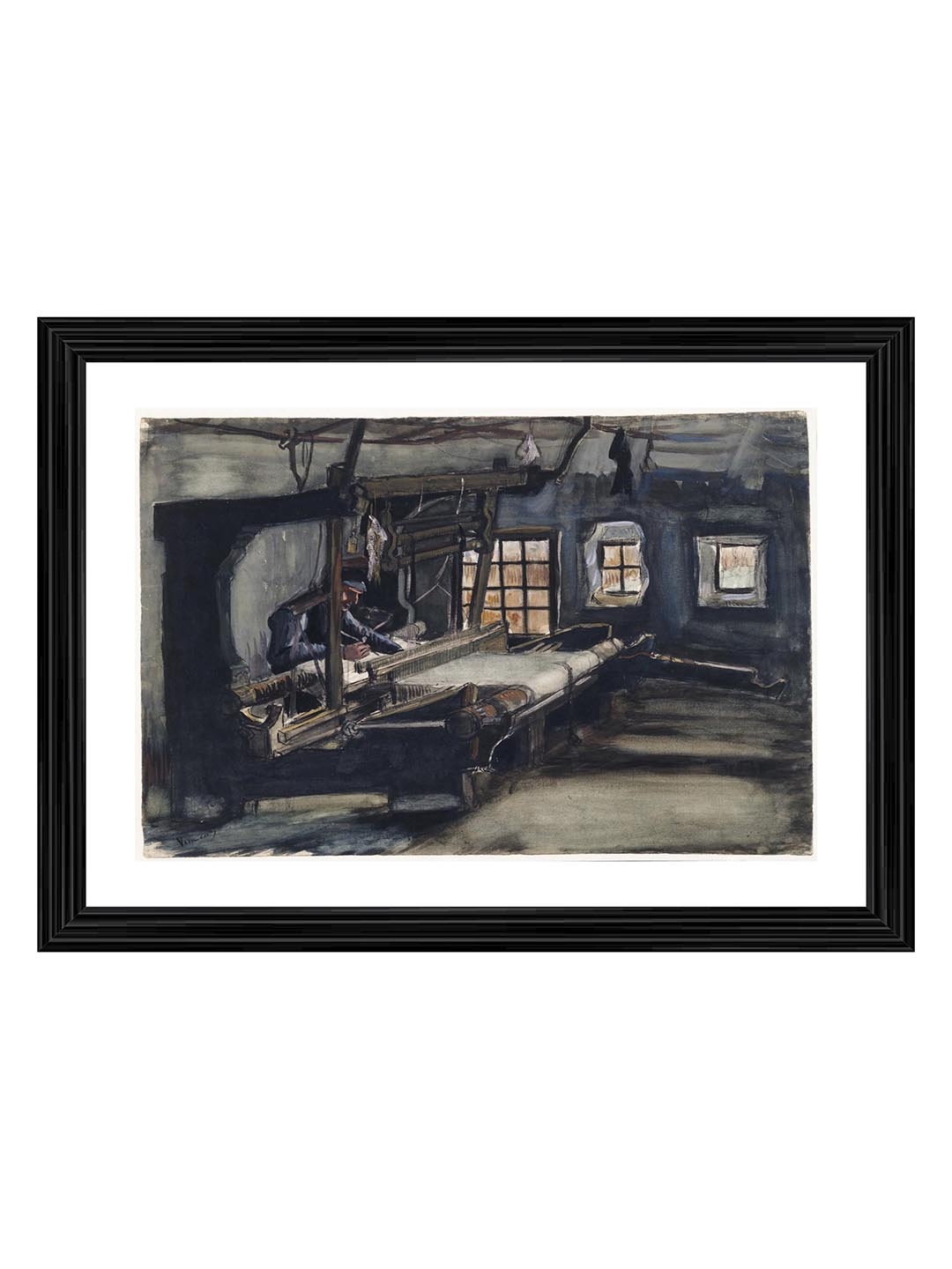 

Adventures India Black Wooden Painting Wall Art