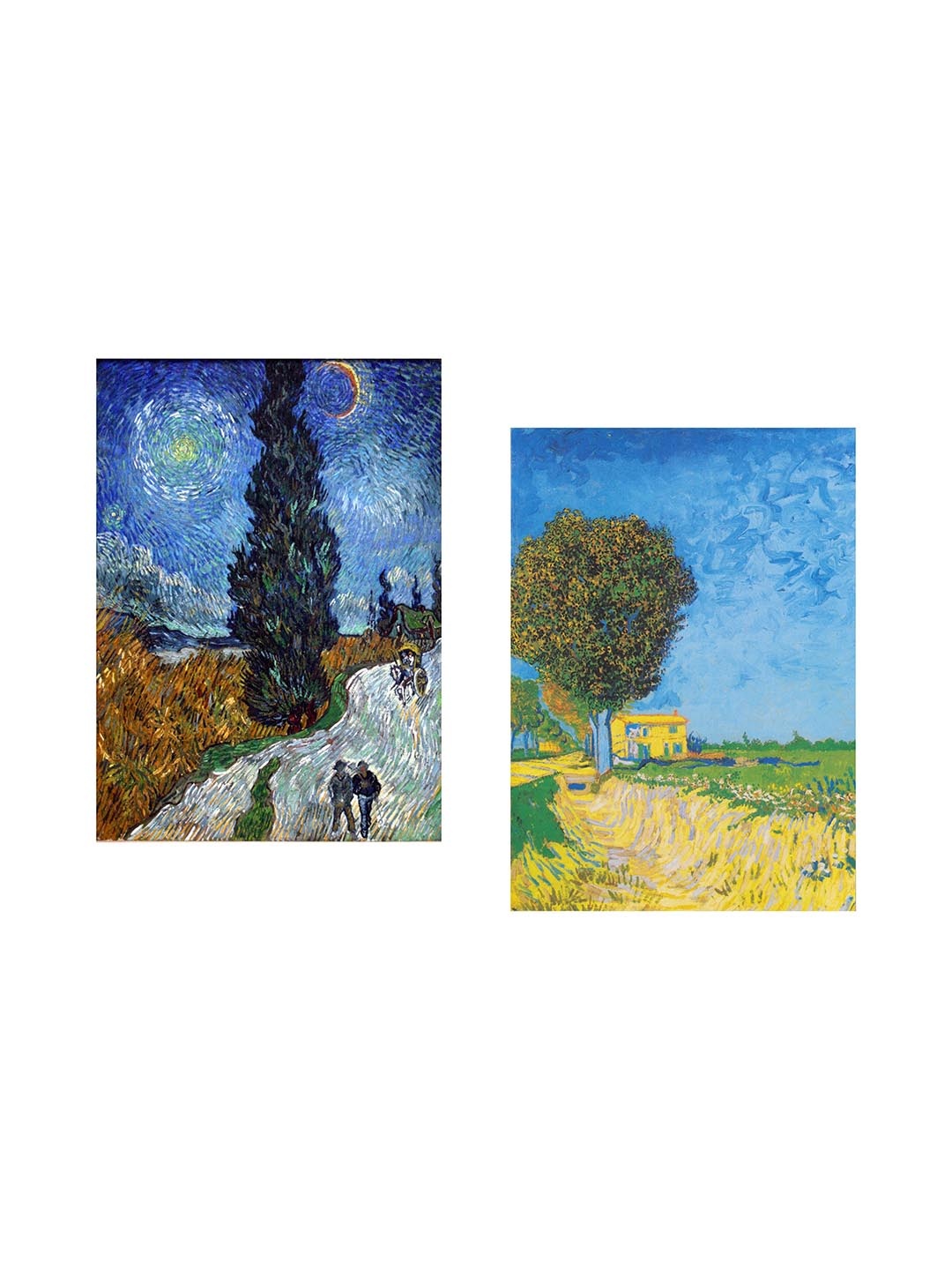 

Adventures India Blue & Green 2 Pieces Wooden Painting Wall Arts