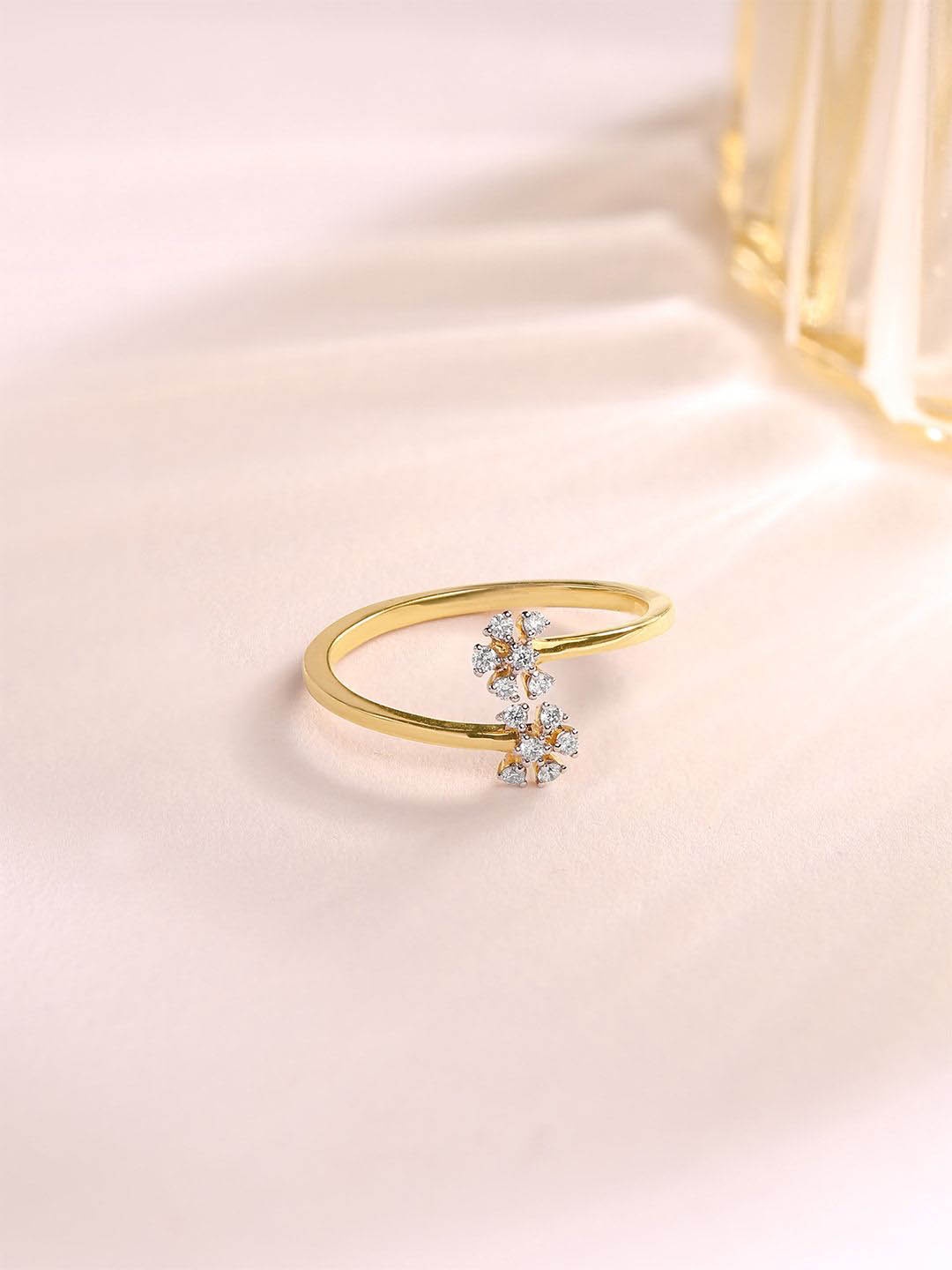 

Mia by Tanishq 14 KT Blossom Brilliance Gold & Diamond Finger Ring - 1.28 g