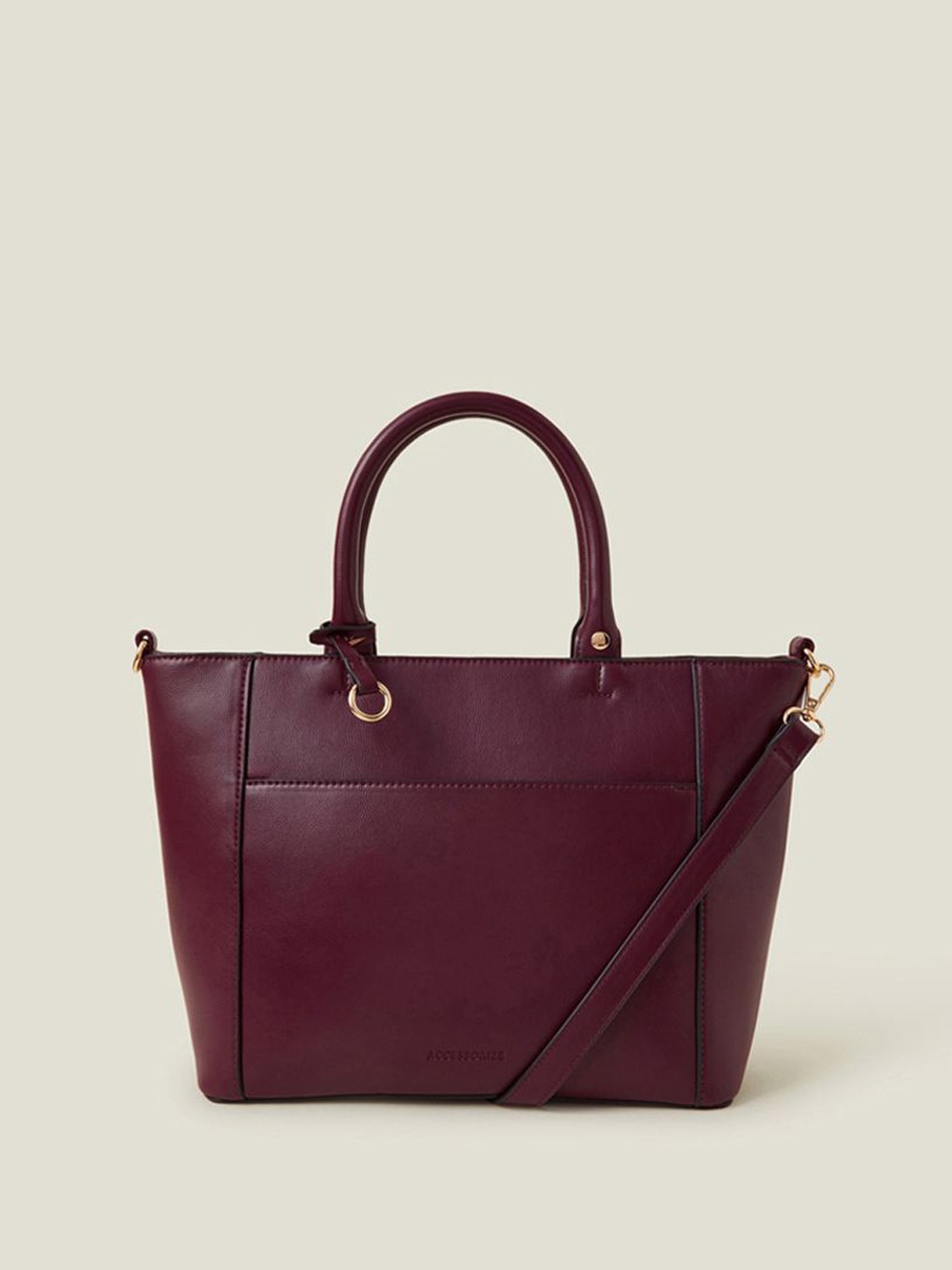 

Accessorize PU Shopper Shoulder Bag with Cut Work, Burgundy