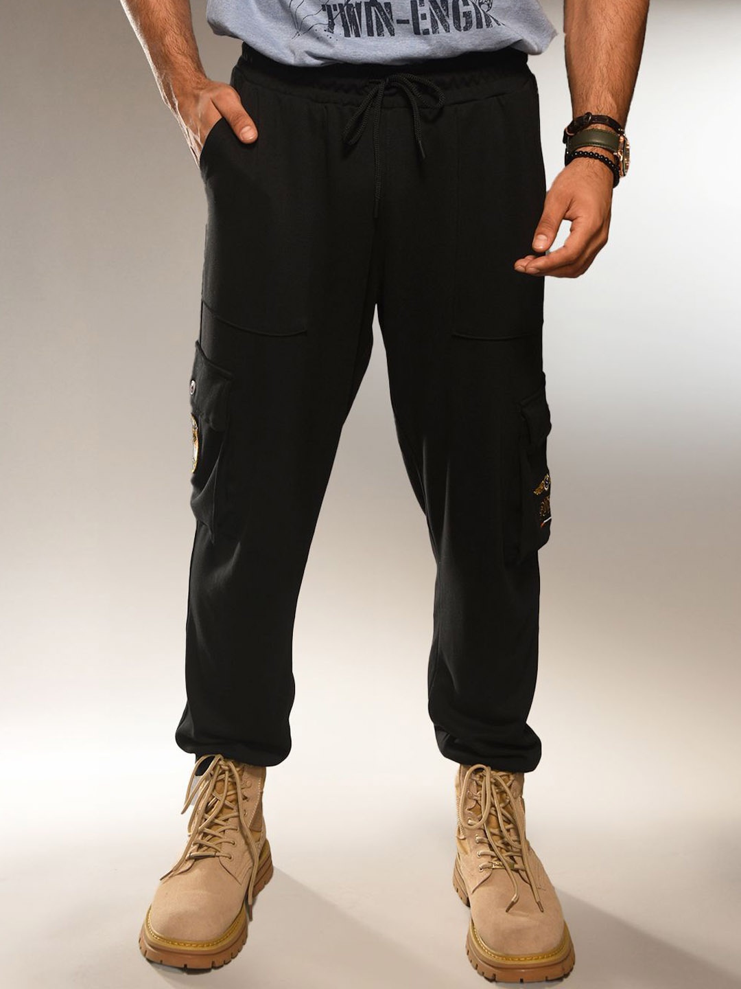 

Supa Men Mid-Rise Joggers, Black