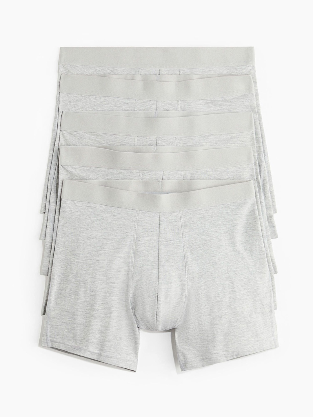 

H&M 5-Pack Mid Trunks Lycra Xtra Life, Grey