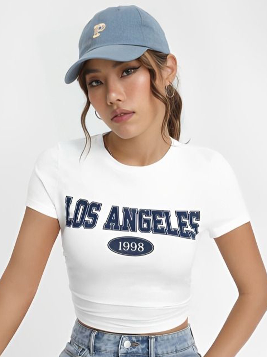

sollobell Cotton Crop Top, White