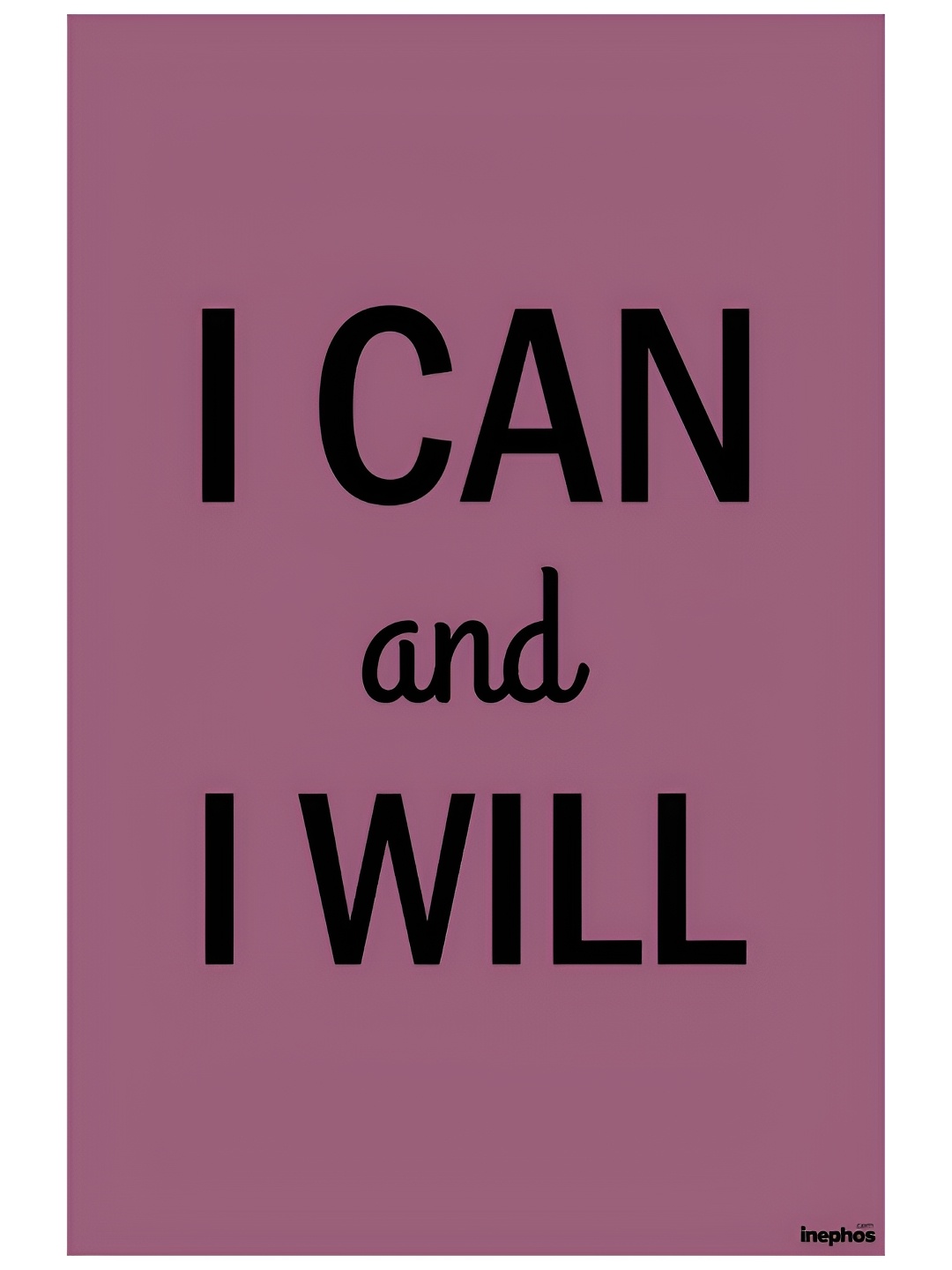 

Inephos Black & Mauve Printed Paper Creative Artwork Poster
