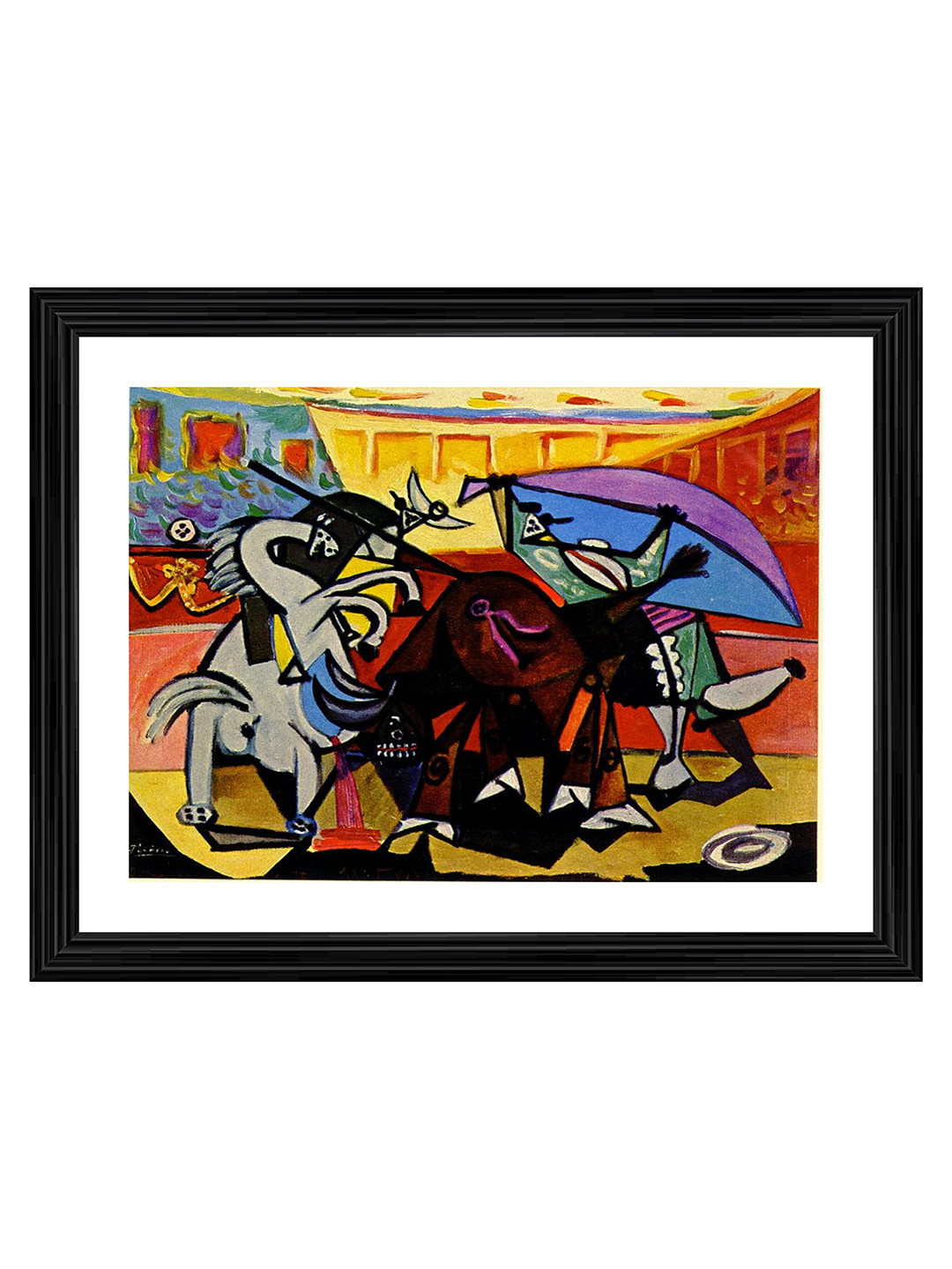 

Adventures India White & Red Wooden Painting Wall Art