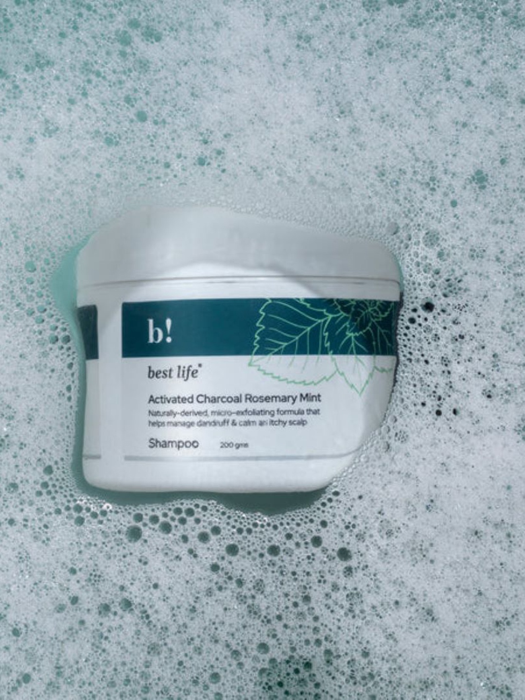 

Best Life Activated Charcoal Rosemary Mint Shampoo - 200 g, White