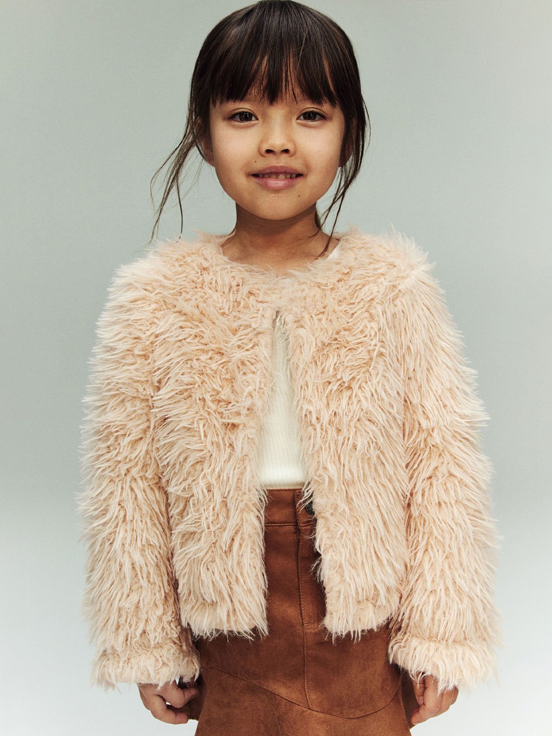

H&M Fluffy Cardigan, Orange