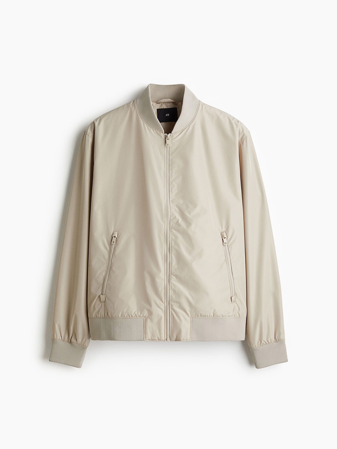 

H&M Regular Fit Lightweight bomber jacket, Beige