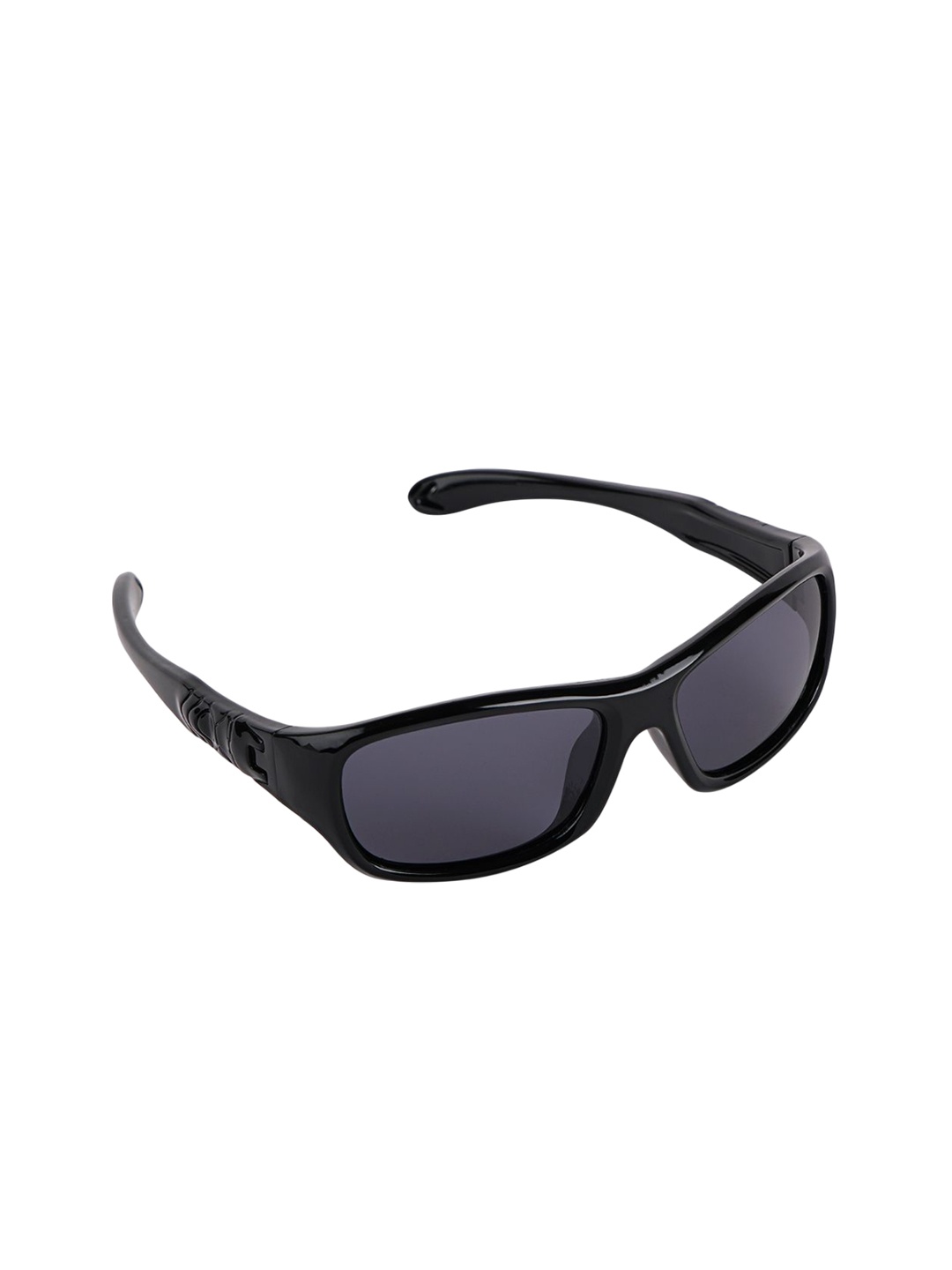 

DukieKooky Unisex Kids Sports Sunglasses with UV Protected Lens, Black