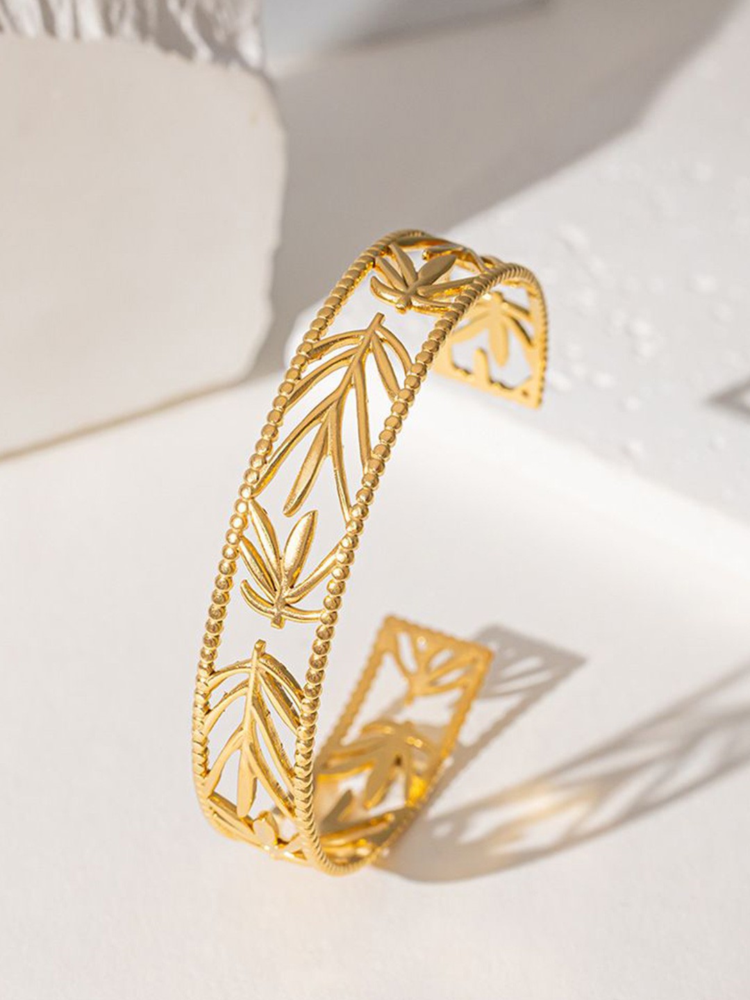 

Just Lil Things Women Cuff Bracelet, Gold
