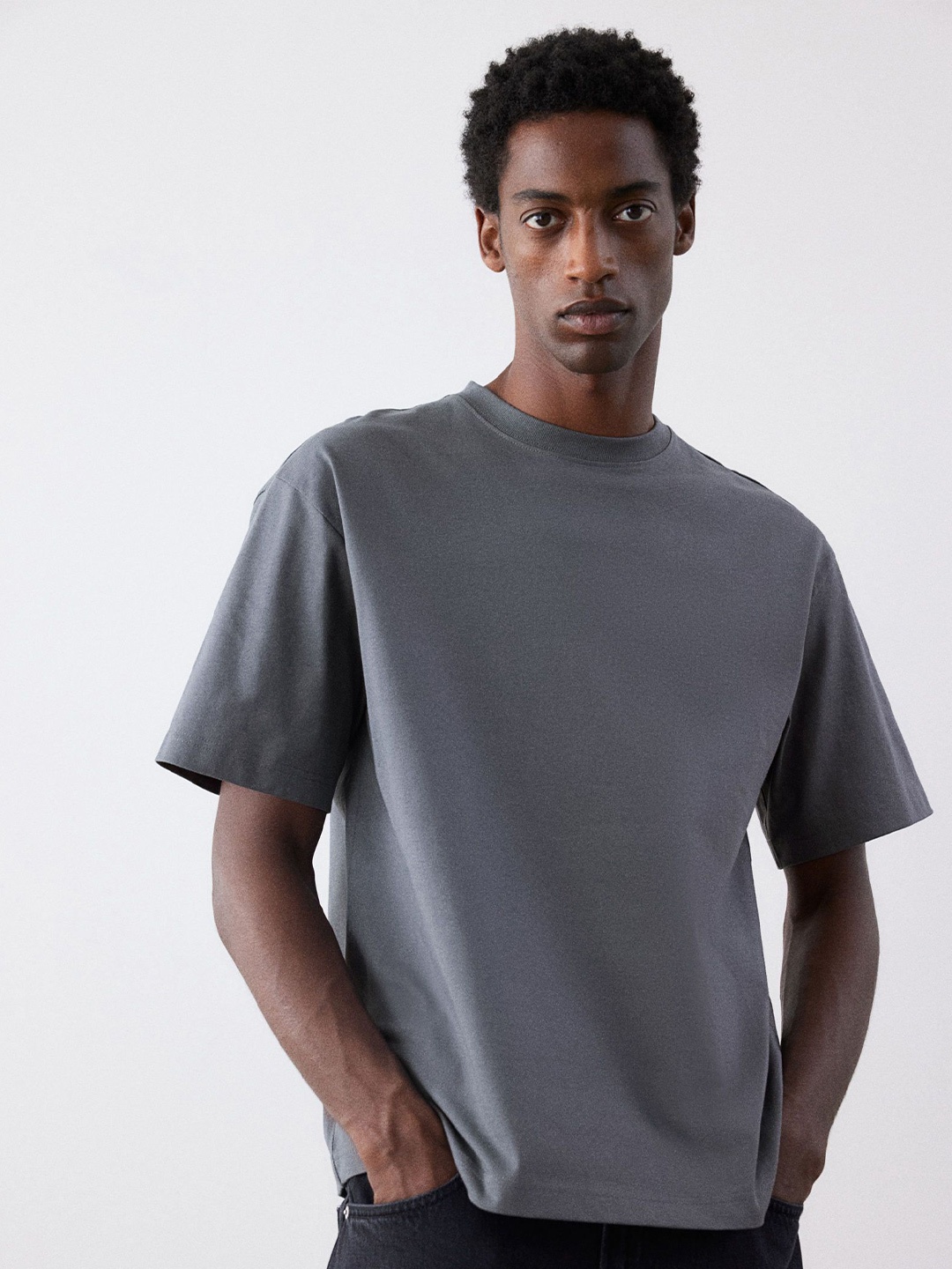 

H&M Loose Fit T-Shirt, Grey