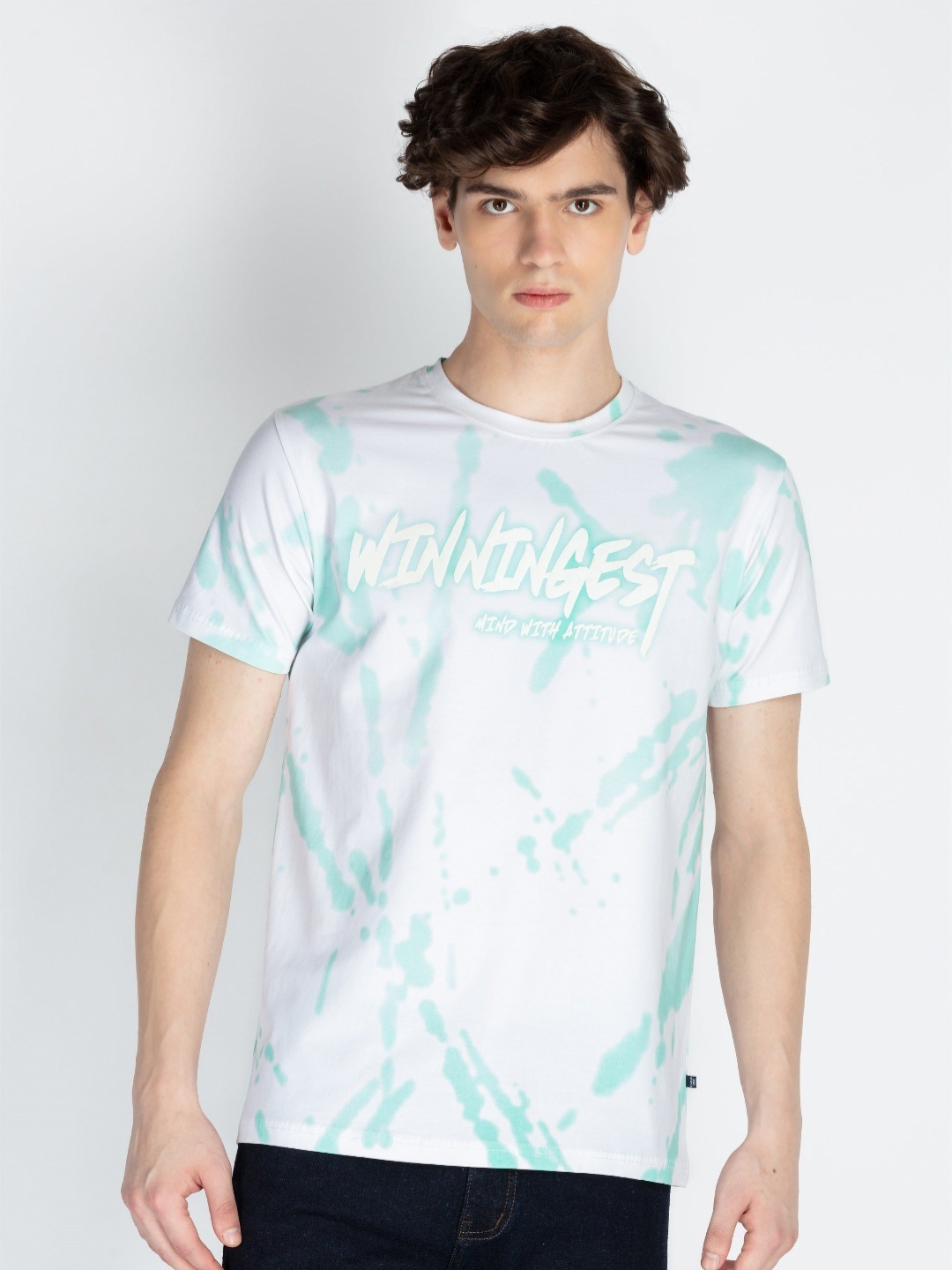 

Status Quo Men Typography Printed Round Neck Pure Cotton T-shirt, White