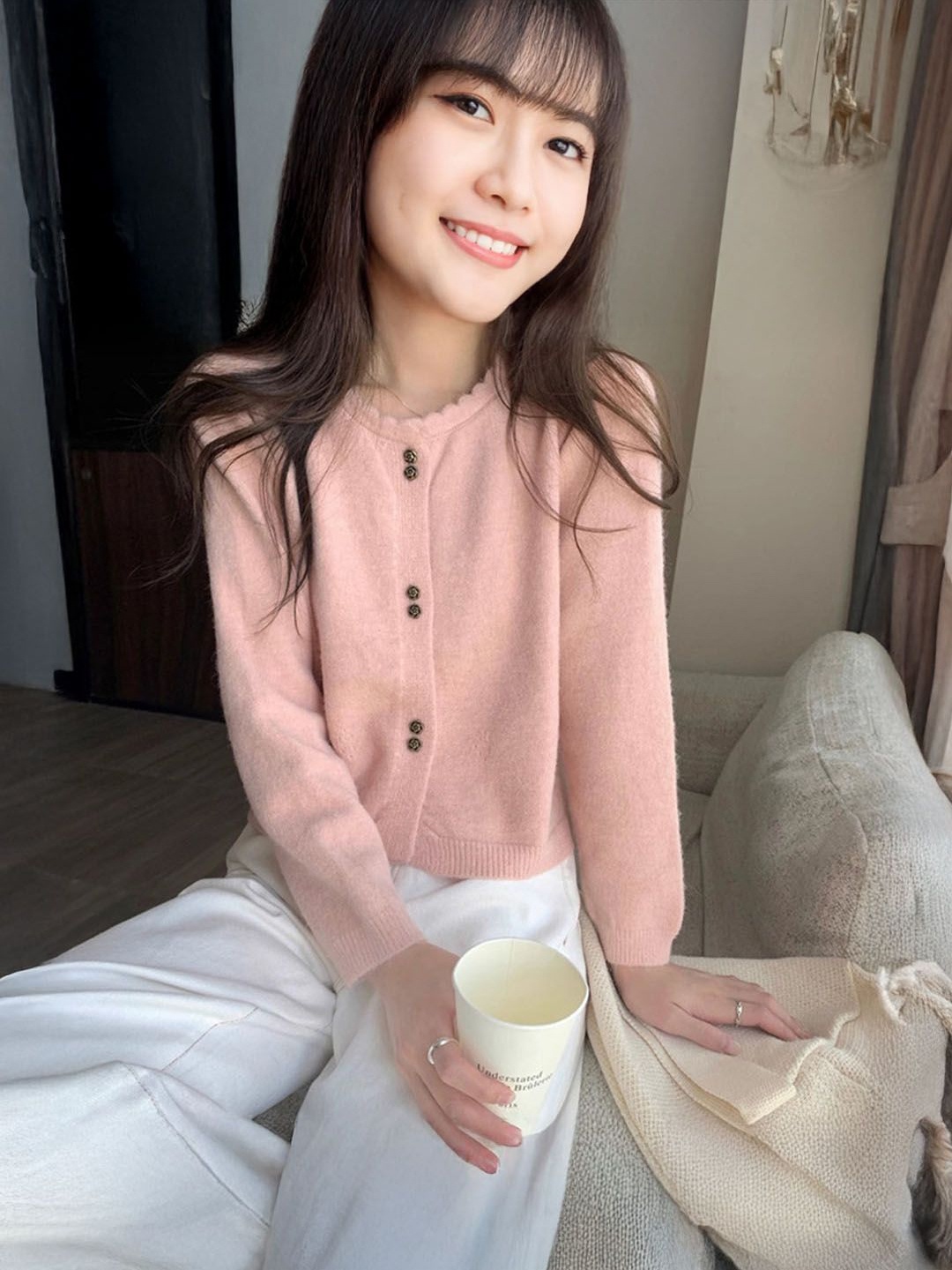 

StyleCast Women Woollen Crop, Pink