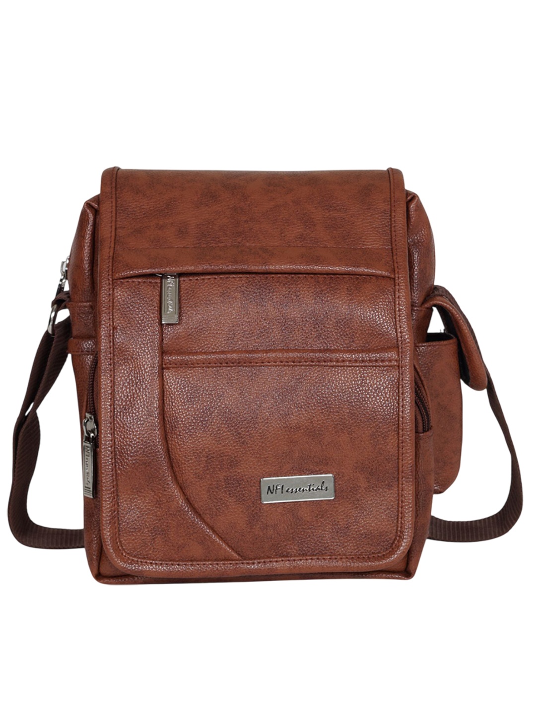 

NFI essentials Unisex Messenger Bag, Tan