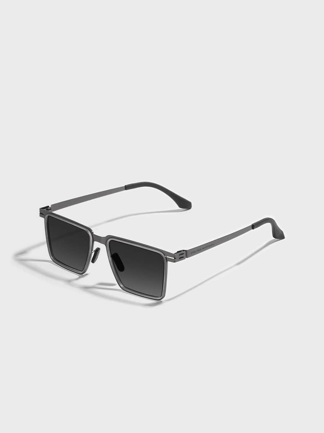 

SAM & MARSHALL Unisex Rectangle Sunglasses with Polarised and UV Protected Lens, Grey