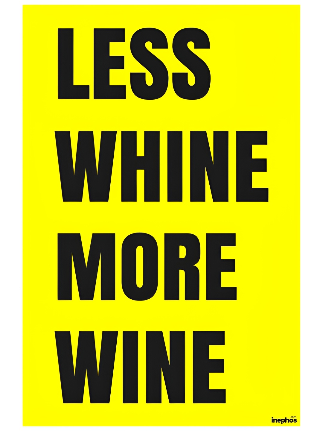

Inephos Yellow & Black Printed Paper Creative Artwork Poster