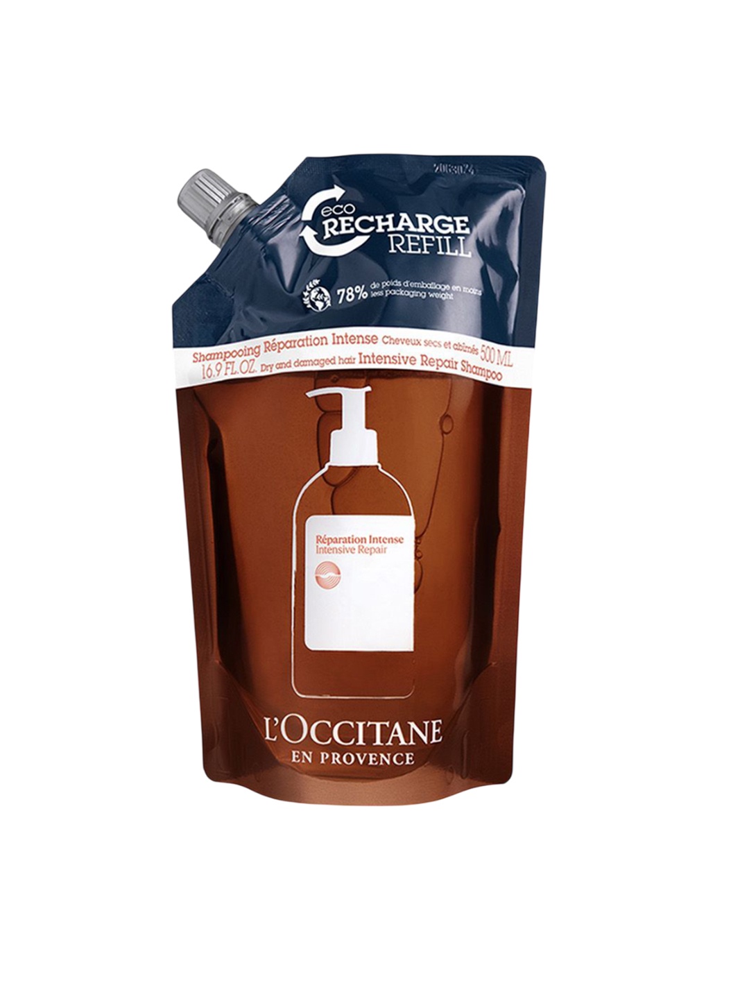 

LOccitane en Provence Intensive Repairing Shampoo Eco-Refill - 500 ml, Transparent