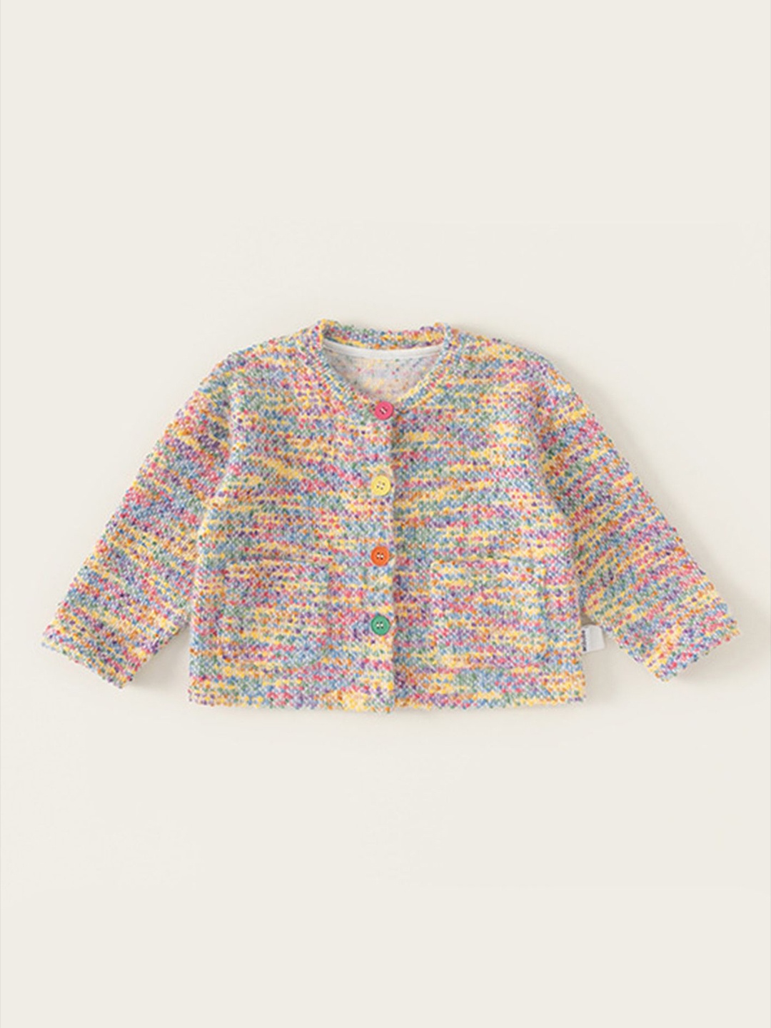 

LULU & SKY Girls Cable Knit Cardigan, Pink